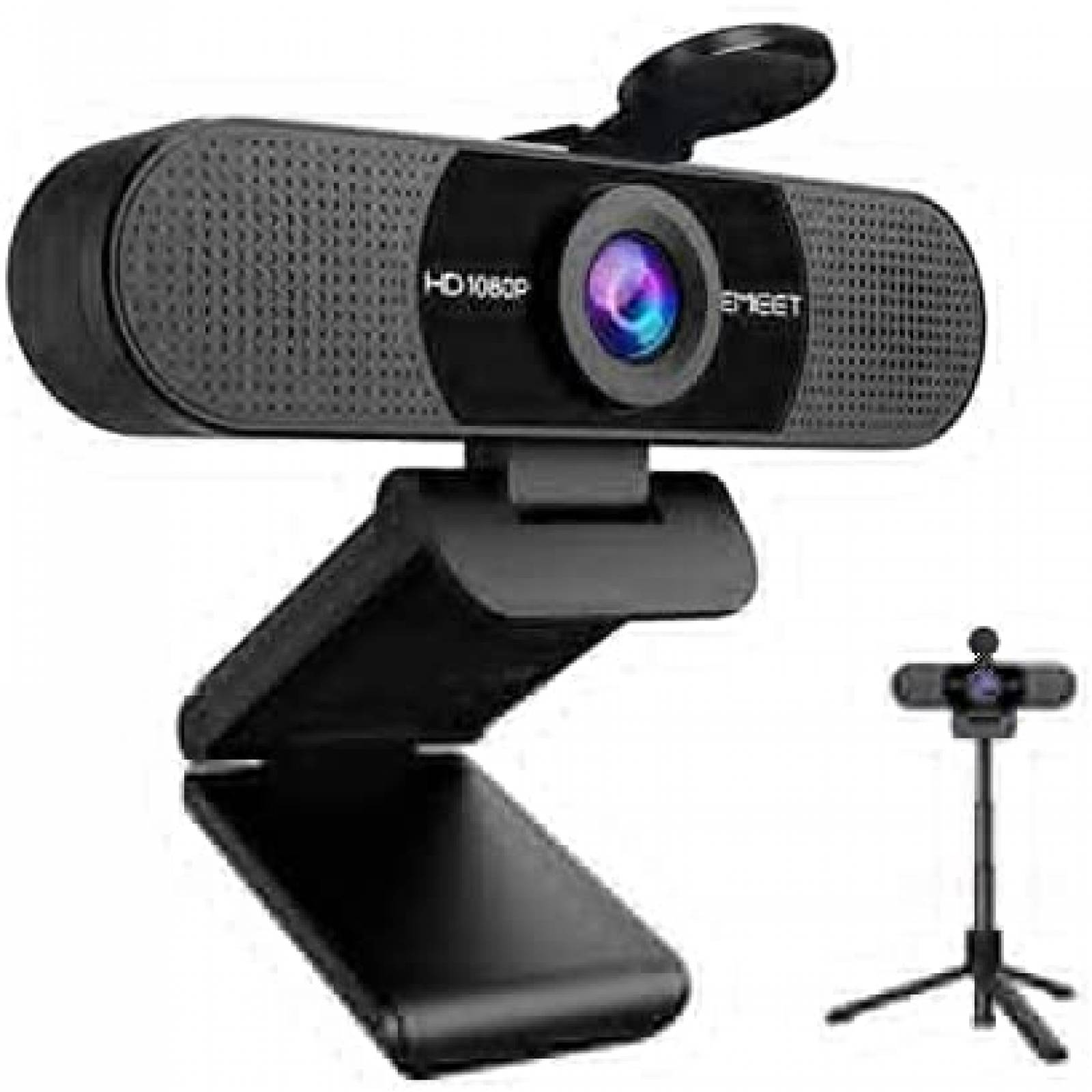 Camara Web EMEET C960 1080p 90 2 Mic Cancela Ruido + Tripie