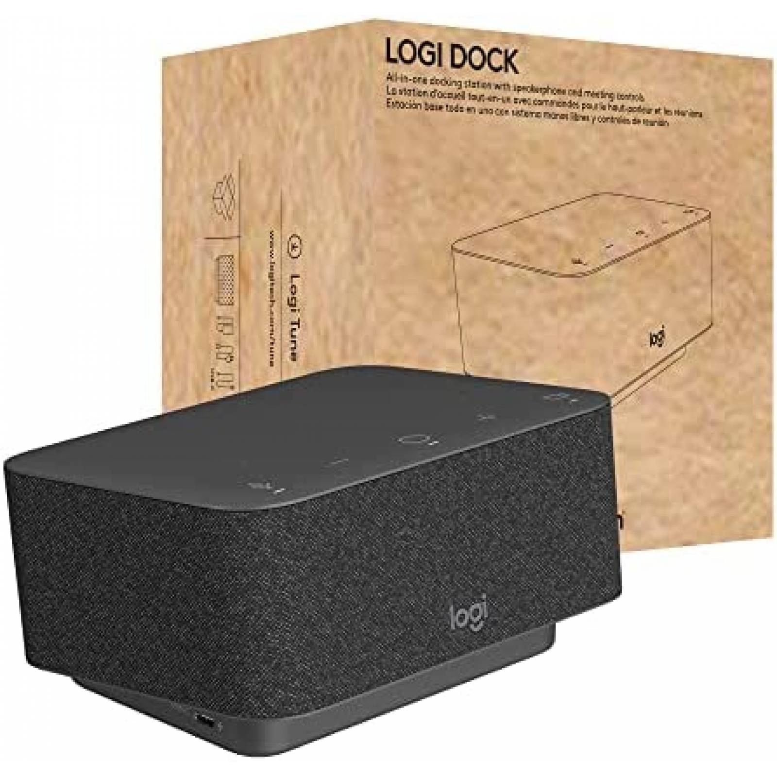 Hub USB Logitech Logi Dock Todo en Uno USB C -Grafito