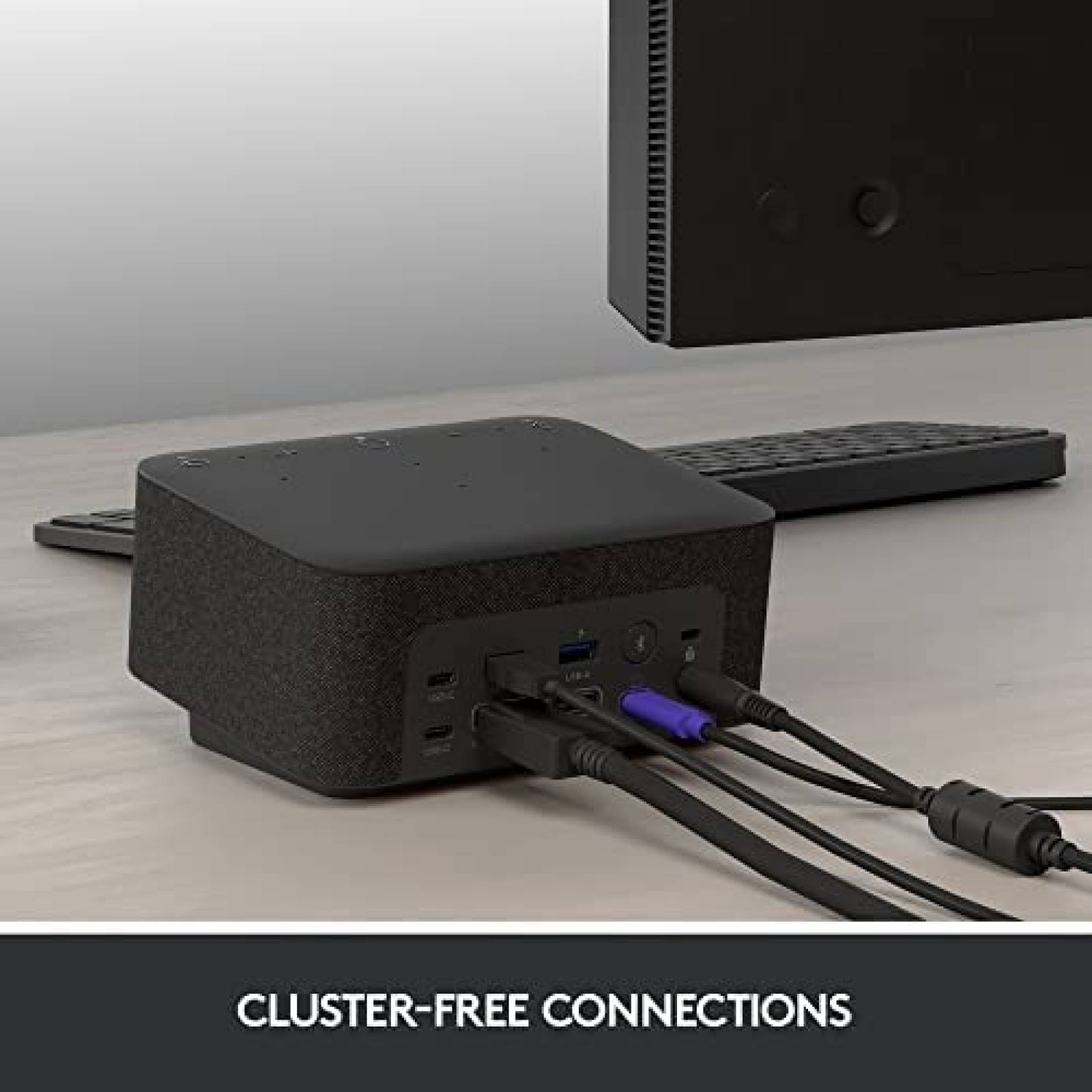 Hub USB Logitech Logi Dock Todo en Uno USB C -Grafito