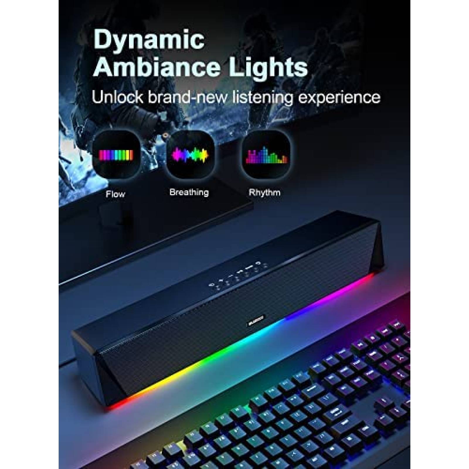 Barra de Sonido Gamer Bluedee BD-SK200 de Computadora 3.5 mm