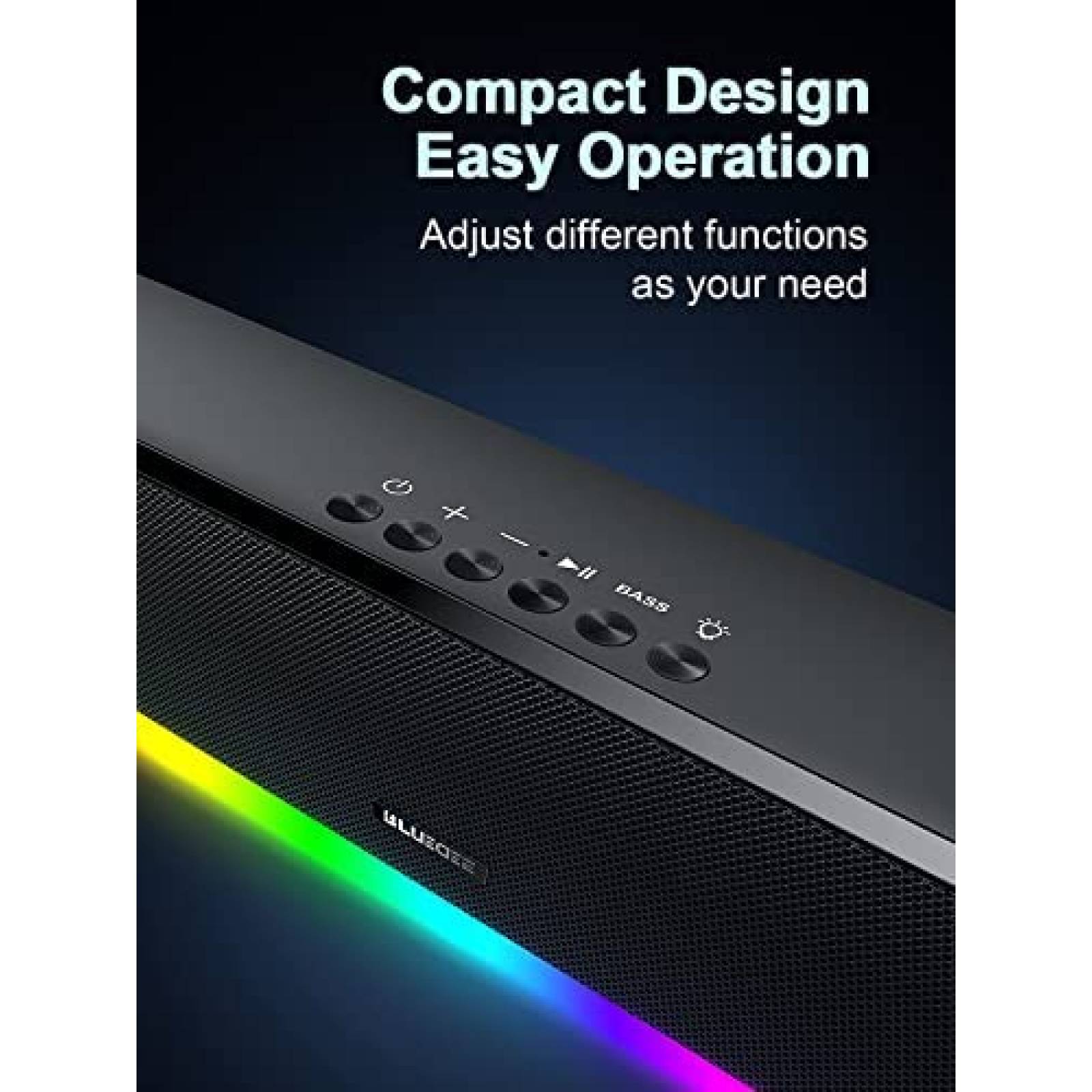 Barra de Sonido Gamer Bluedee BD-SK200 de Computadora 3.5 mm