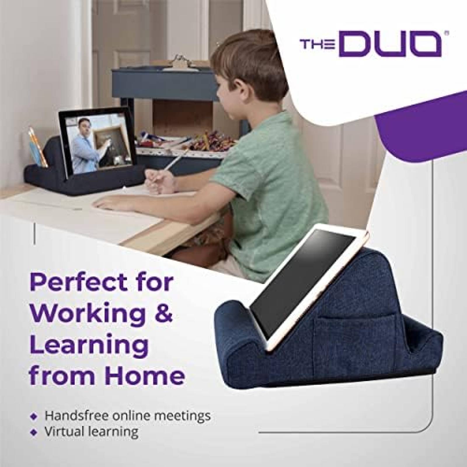 Soporte Ajustable The Duo de Almohada para Tablet -Rosa