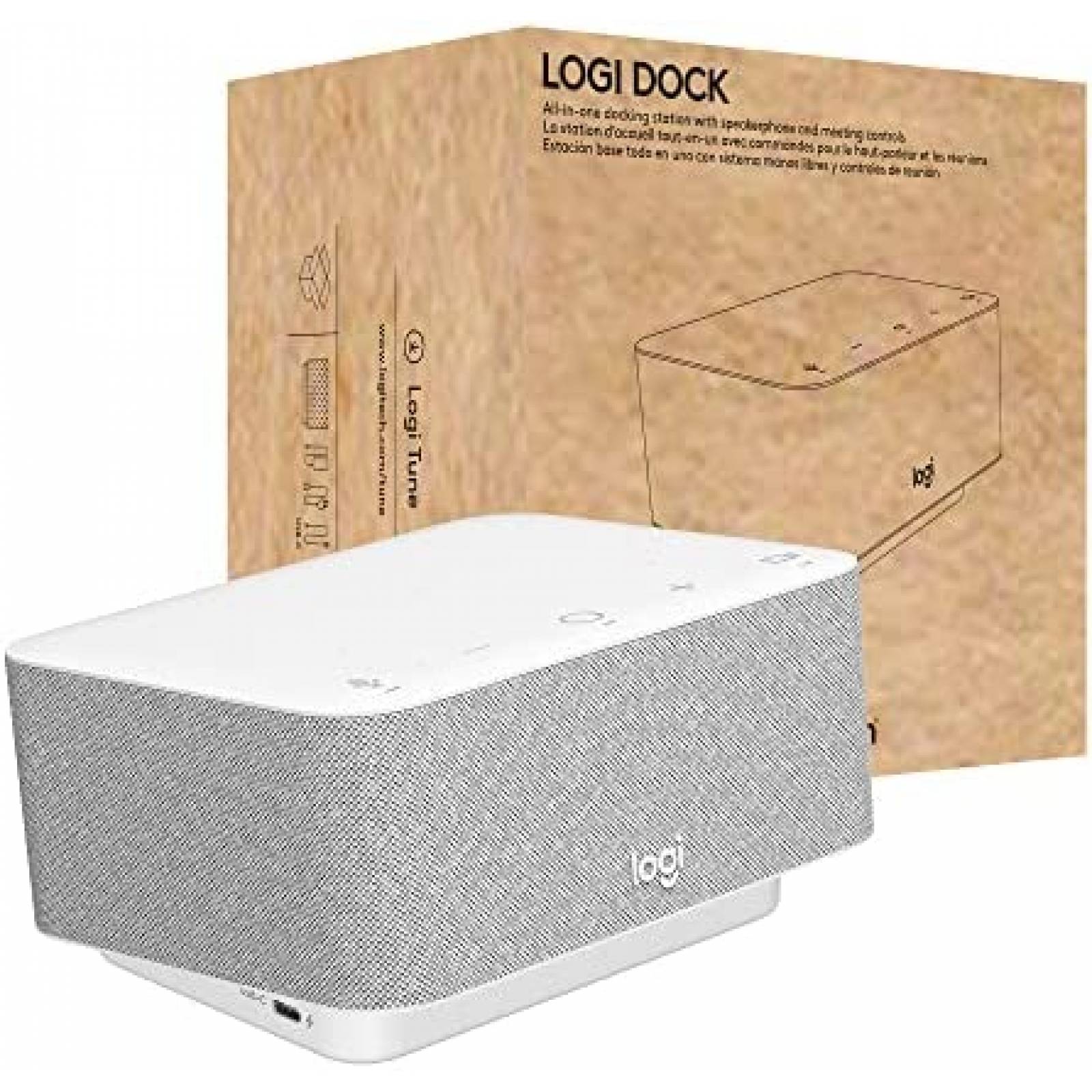 Docking Station Logitech 7 en 1 USB C DP Thunderbolt 3 -Gris