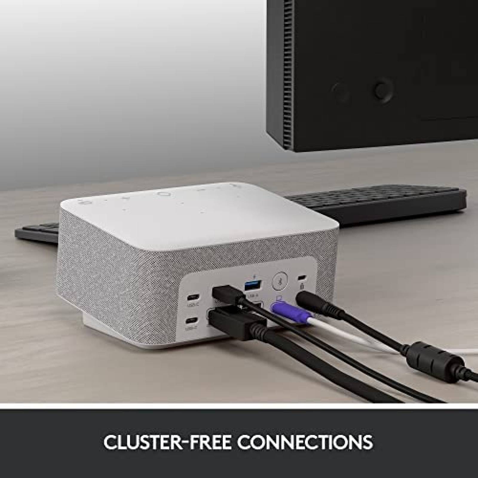 Docking Station Logitech 7 en 1 USB C DP Thunderbolt 3 -Gris