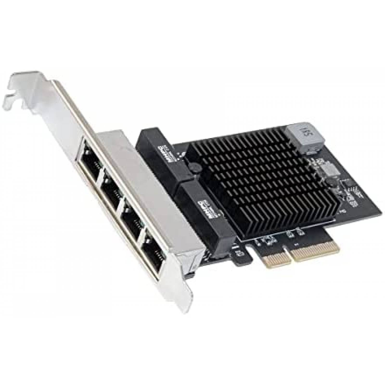 Tarjeta Ethernet IO CREST Quad 2.5Gb PCI-E 10-25000 Mbps