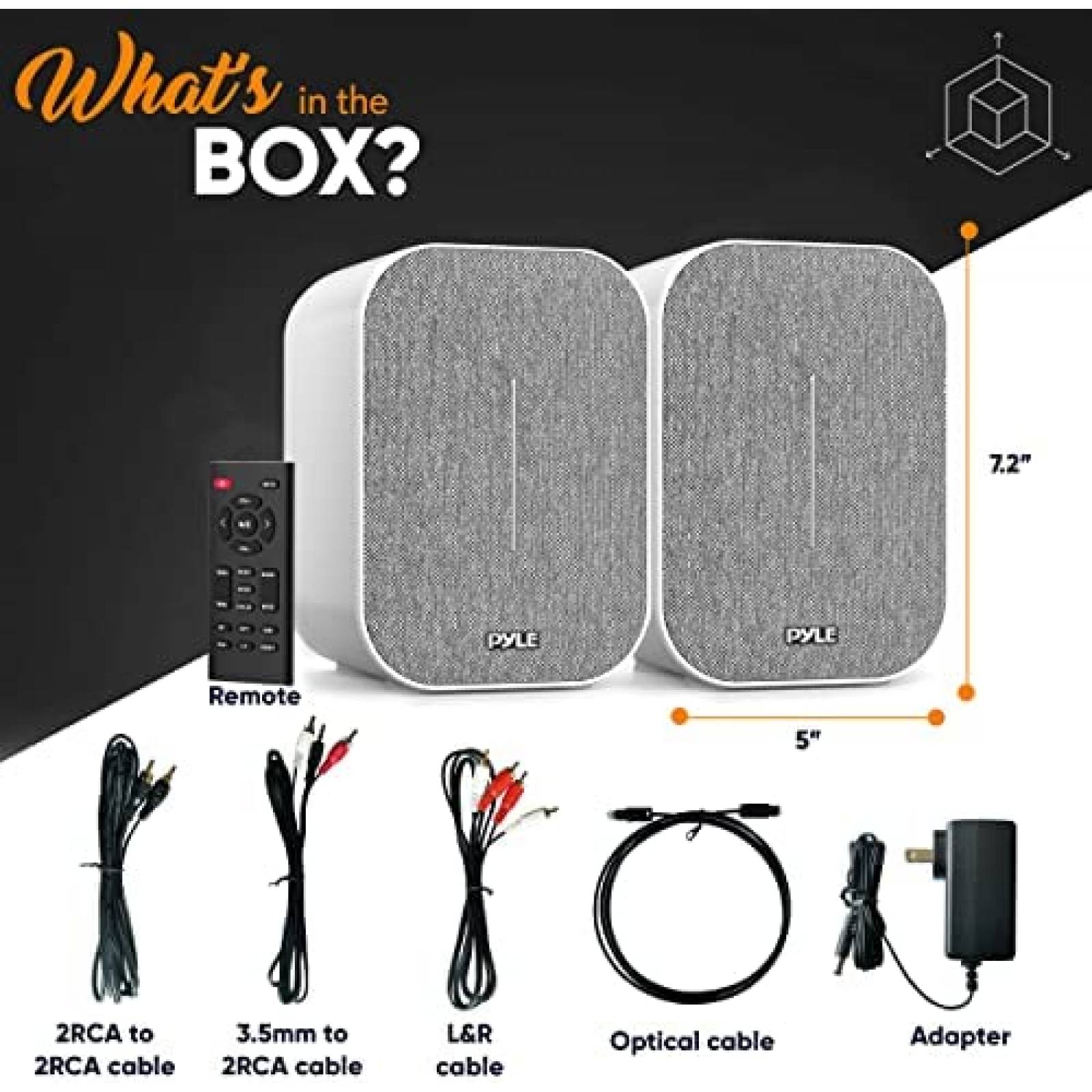 Par de Bocinas Bluetooth Plye PBKST33 50W Rca Aux -Blanco