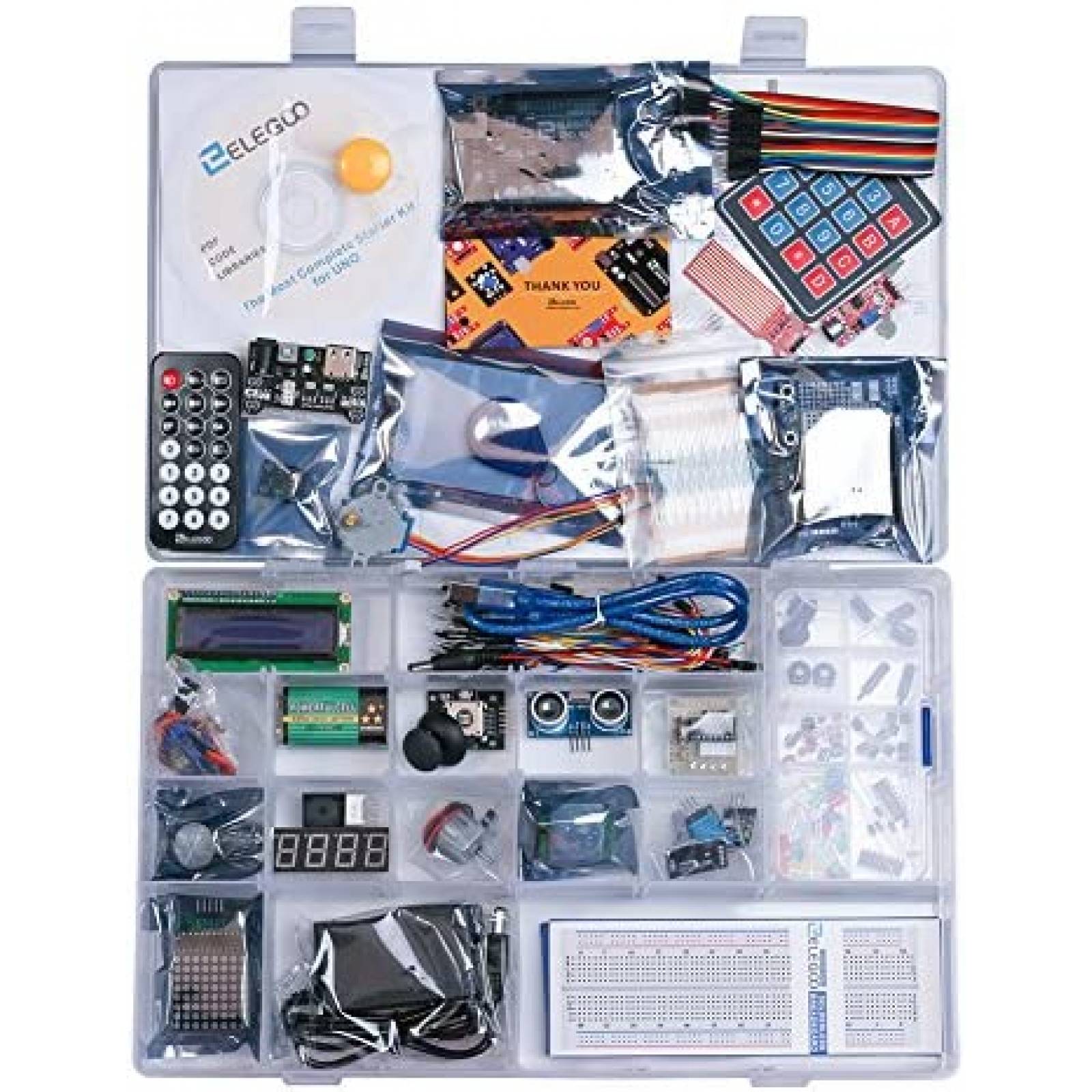 Kit Completo Para Arduino ELEGOO Con Tutorial 63 Articulos