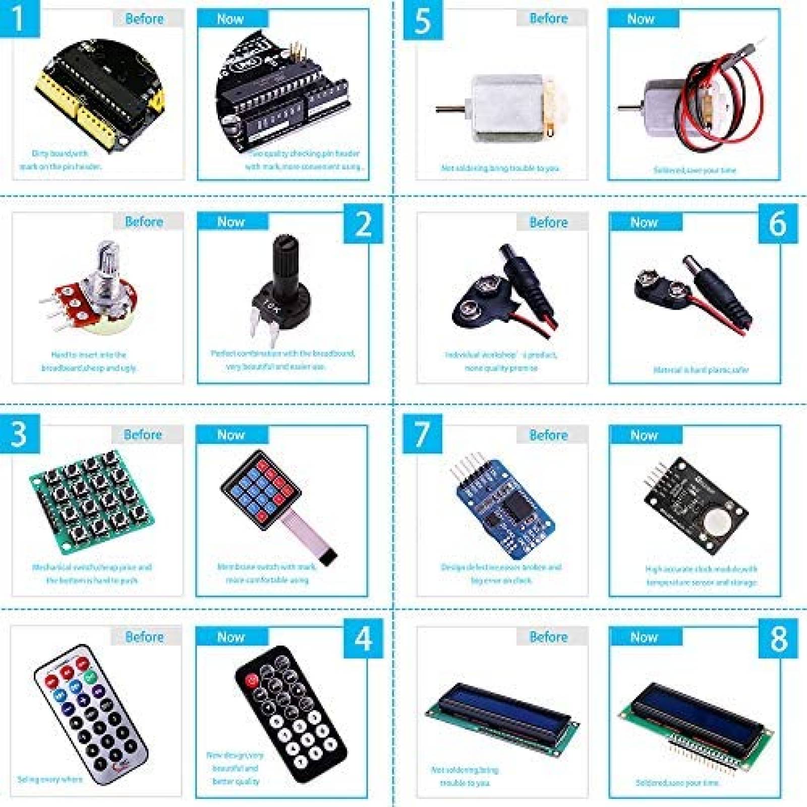 Kit Completo Para Arduino ELEGOO Con Tutorial 63 Articulos