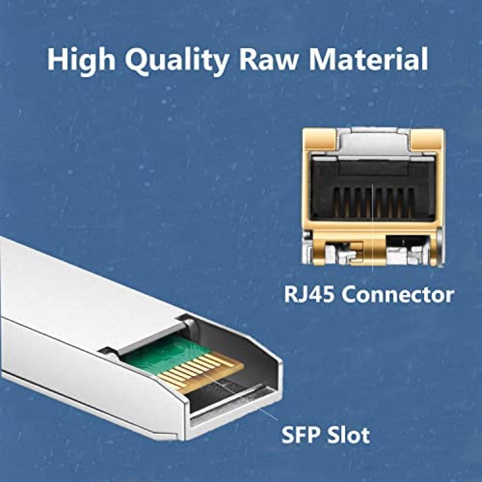Transceptor de Red QINIYEK 10GBase-T SFP+ 30m Cisco 4 Pzs