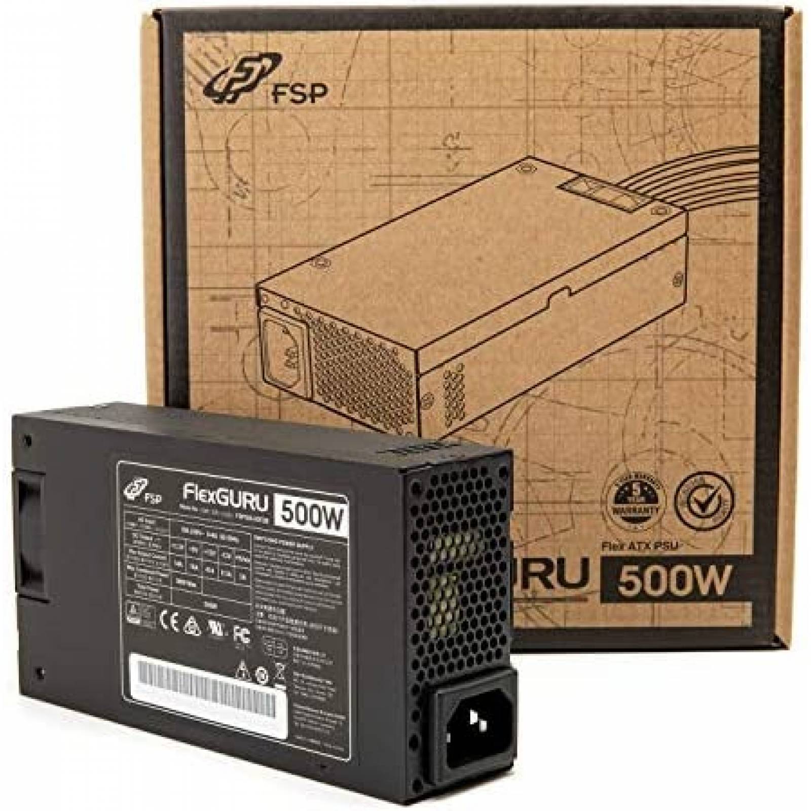 Fuente de Poder FSP Flex Guru 500W 50W Mini ITX -Negro