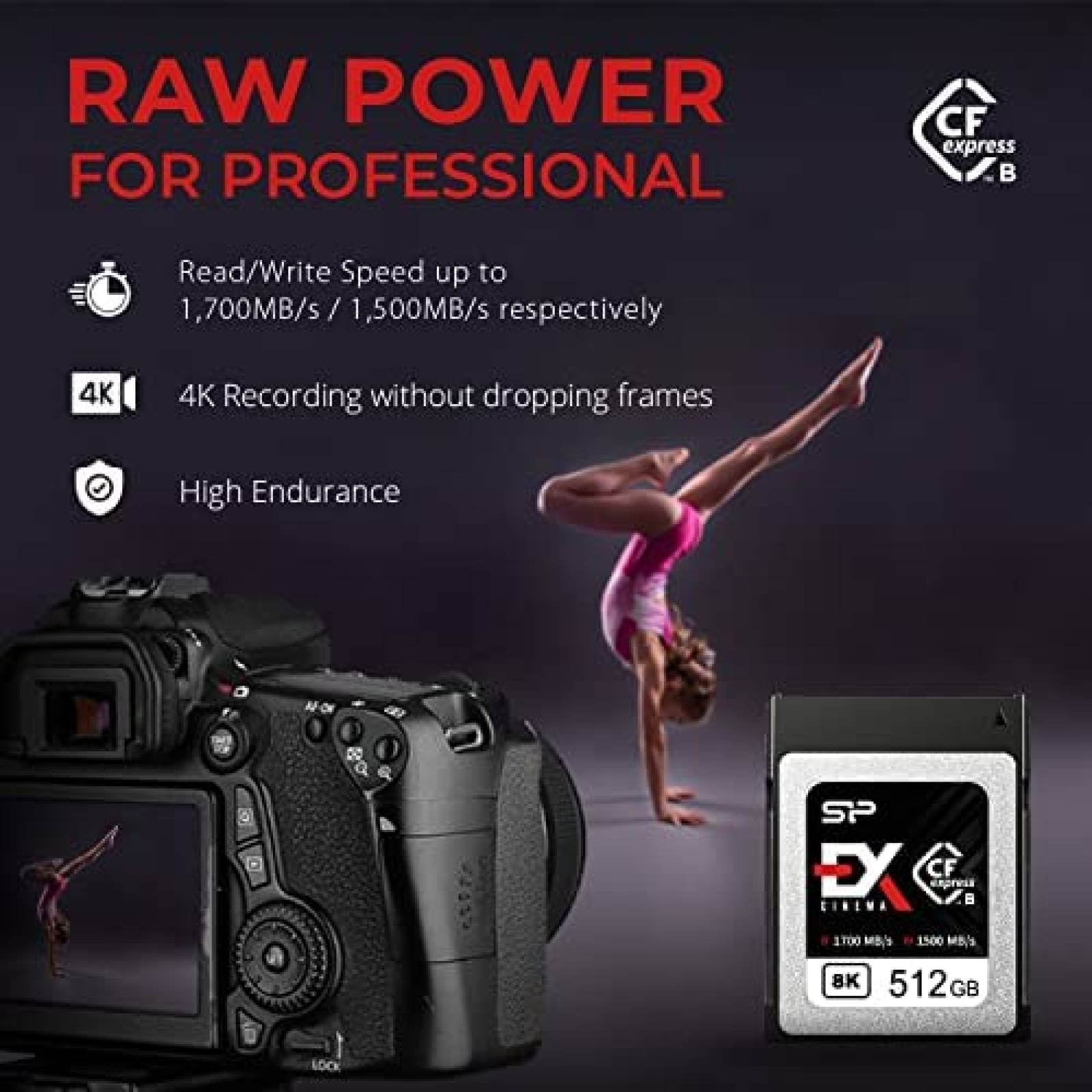 Tarjeta Memoria Silicon Power CFexpress Tipo B De 512GB