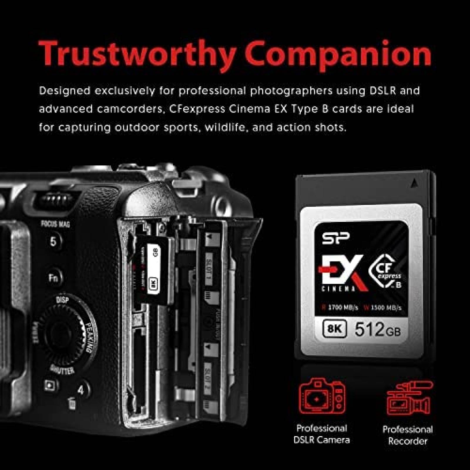 Tarjeta Memoria Silicon Power CFexpress Tipo B De 512GB