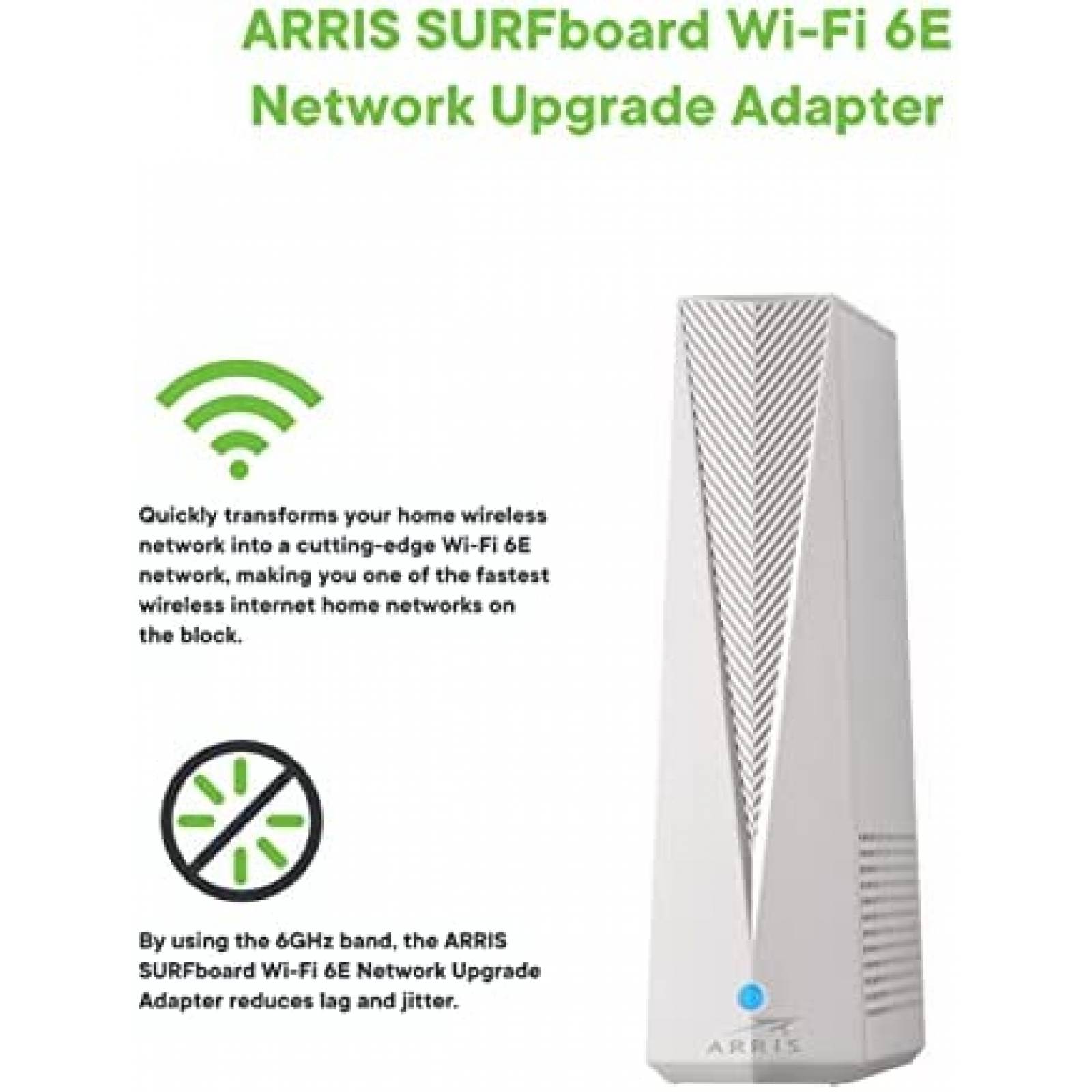 Adaptador Wifi ARRIS W6U 2.5 Gbps 6GHz Wifi 6E -Blanco