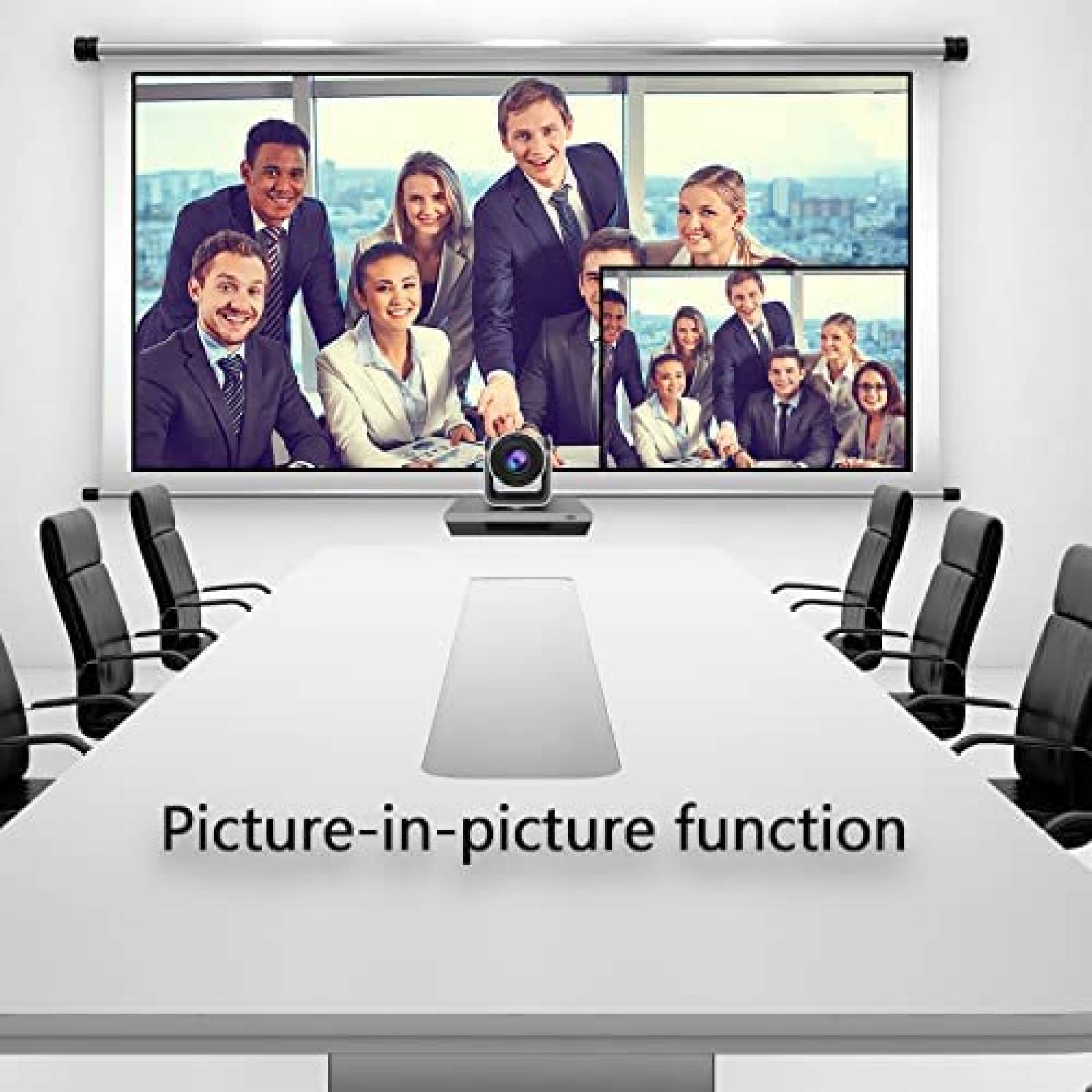 Webcam de Conferencias Szoomsy 4K PTZ 3x Zoom USB -Negro