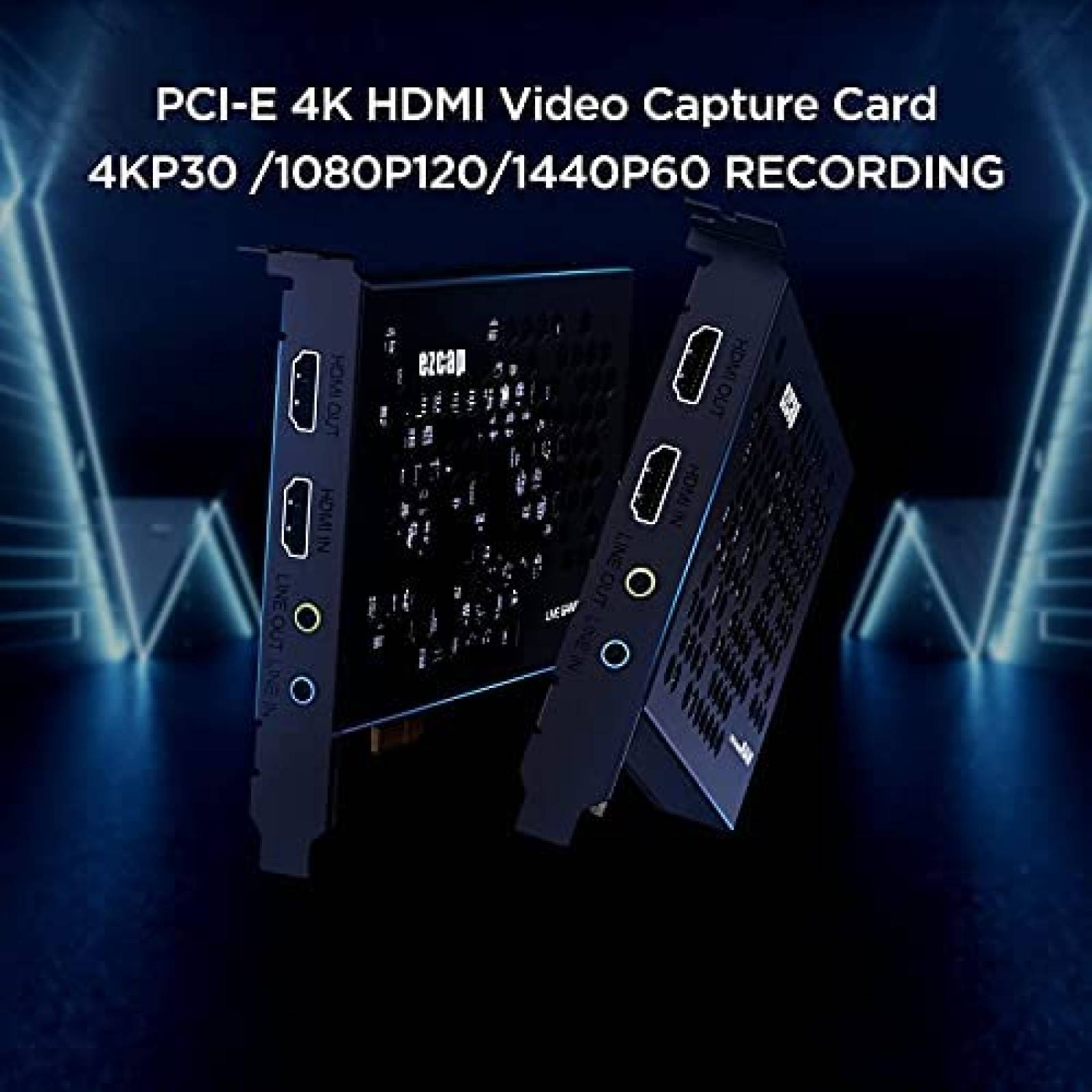 Tarjeta Capturadora de Video Ezcap Interna 4K HDMI Gamer