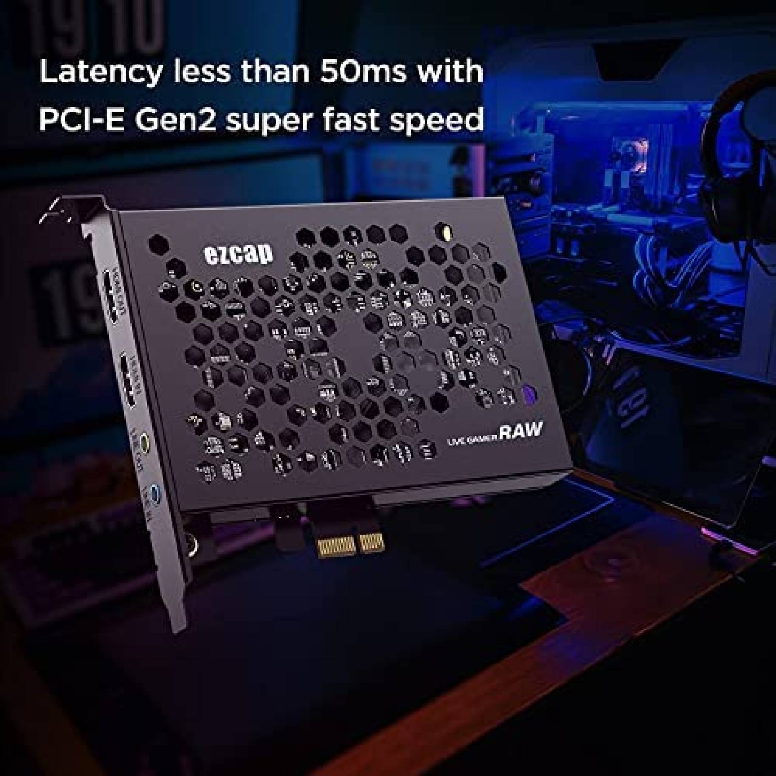 Tarjeta Capturadora de Video Ezcap Interna 4K HDMI Gamer