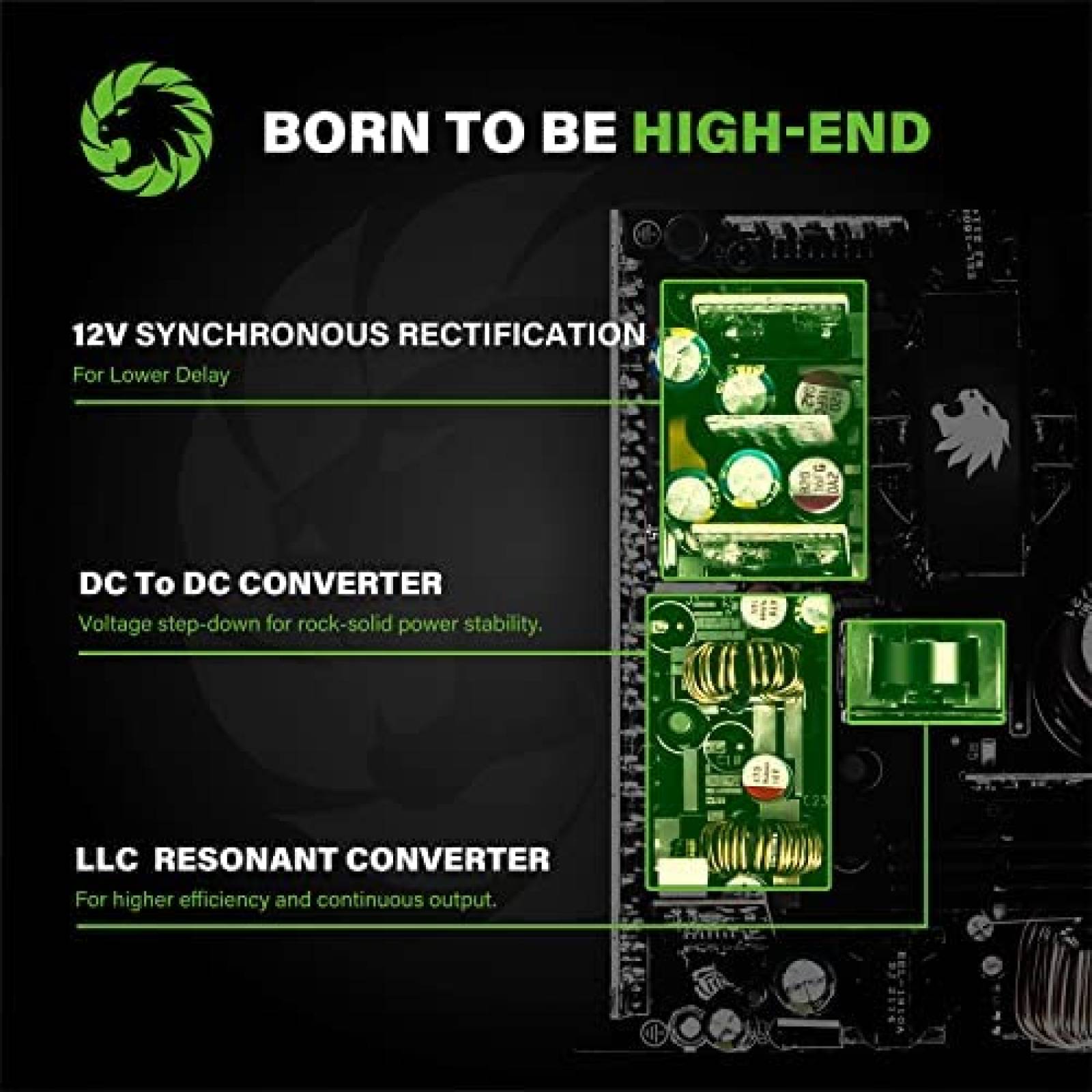 Fuente de Alimentacion GAMEMAX RGB 1050W Modular 80+ Gold