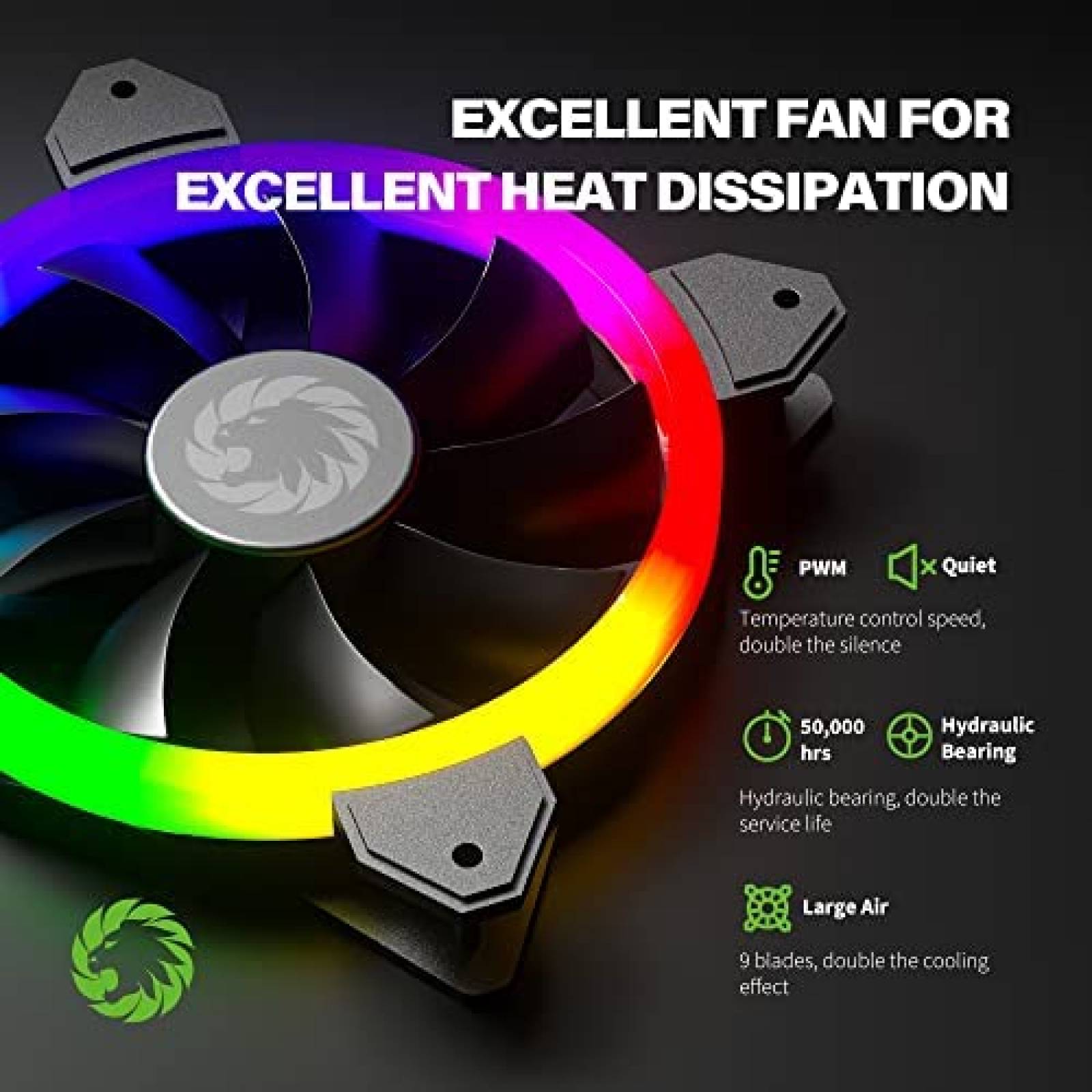 Fuente de Alimentacion GAMEMAX RGB 1050W Modular 80+ Gold