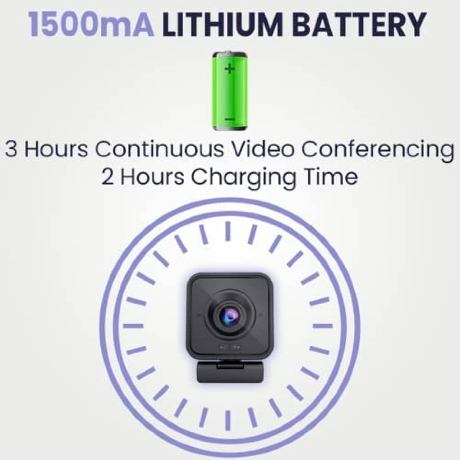 Webcam de Conferencias Marconi 2MP 1080p HD USB -Negro