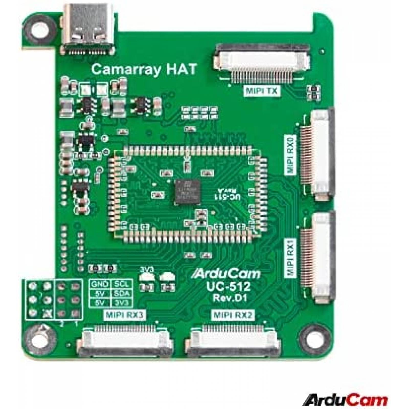 Kit Camaras Arducam 16MP Autoenfoque para Raspberry Pi -Verd
