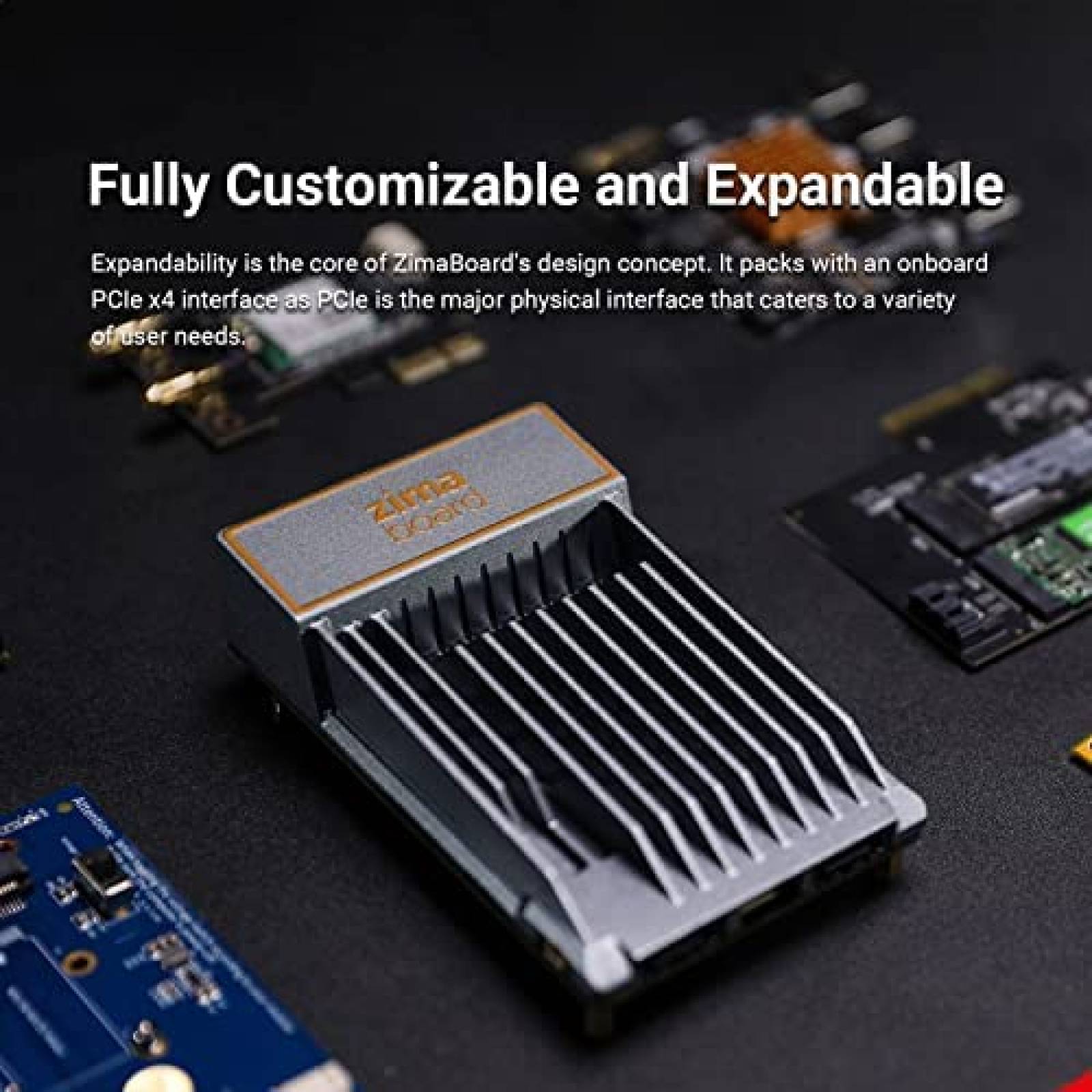 Tarjeta ZimaBoard 832 PCle x4 SATA 6Gbps para HDD/SSD -Negro