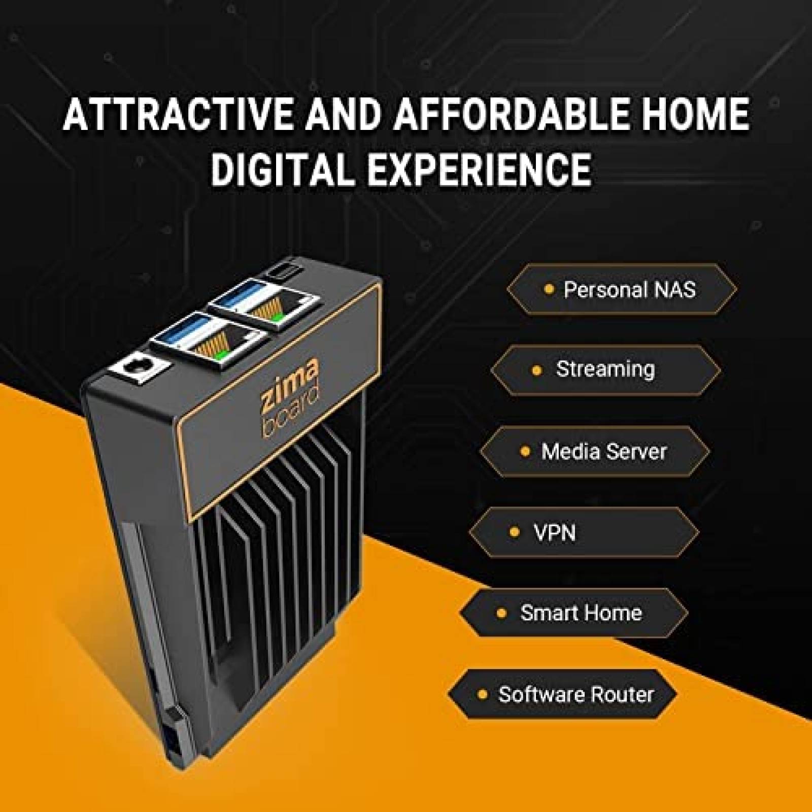 Tarjeta ZimaBoard 832 PCle x4 SATA 6Gbps para HDD/SSD -Negro