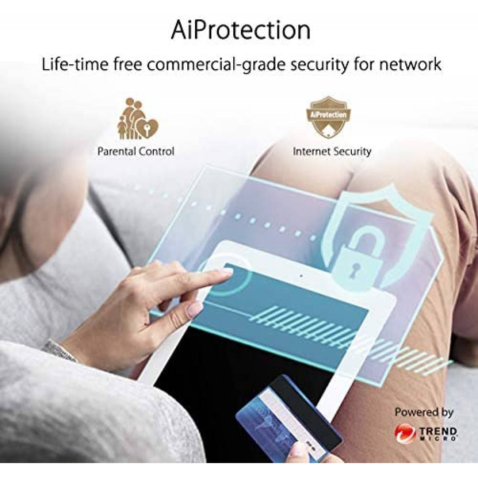 Sistema WiFi Mesh ASUS AX Mini 3pz 1524m2 Dual Band -Blanco