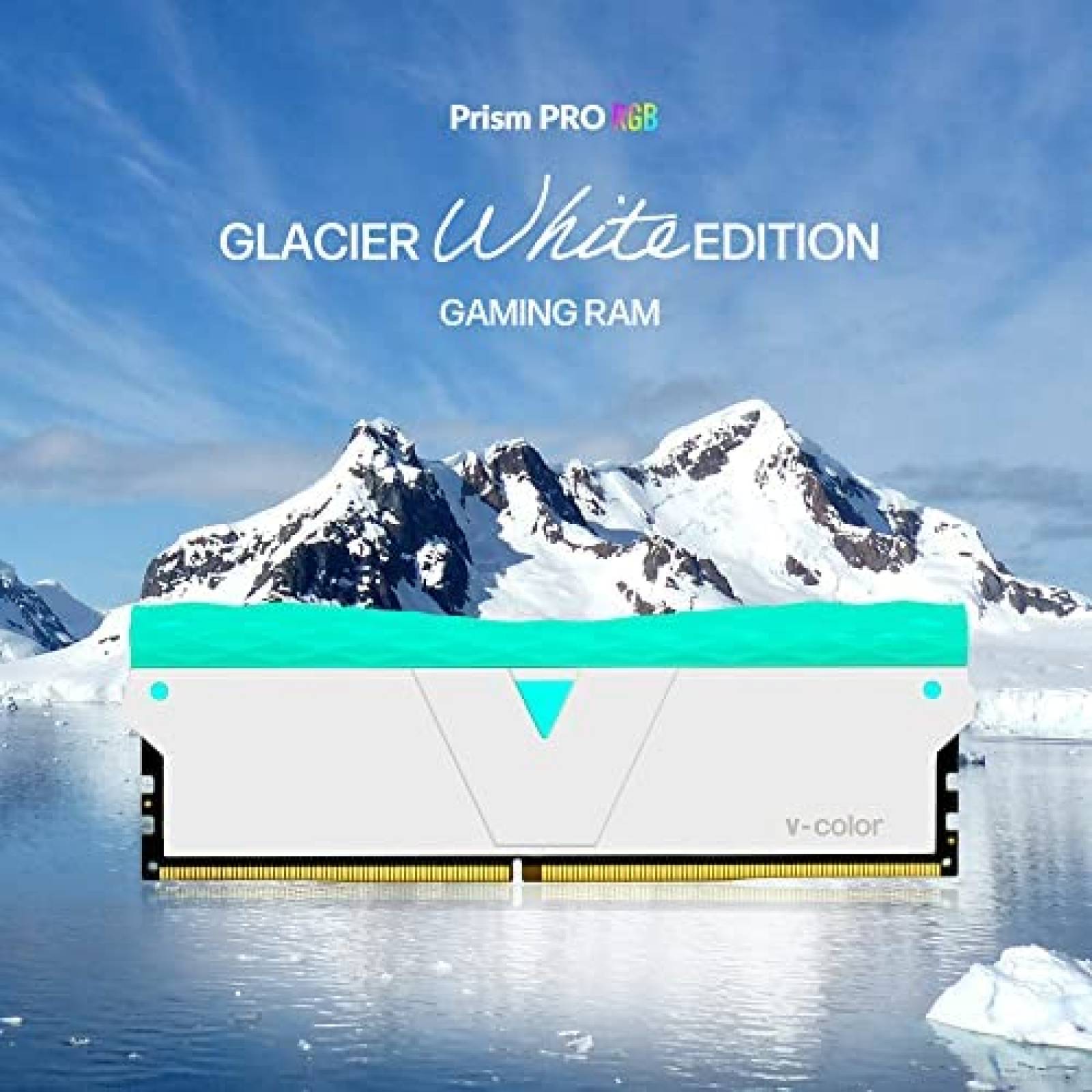 Memoria RAM V-COLOR 32 GB (2 X 16 GB) DDR5 -Blanco