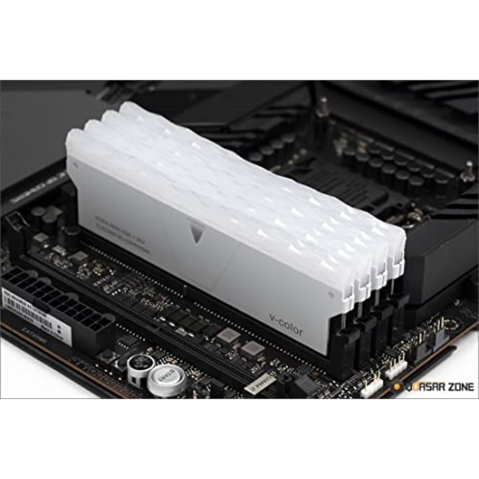 Memoria RAM V-COLOR 32 GB (2 X 16 GB) DDR5 -Blanco