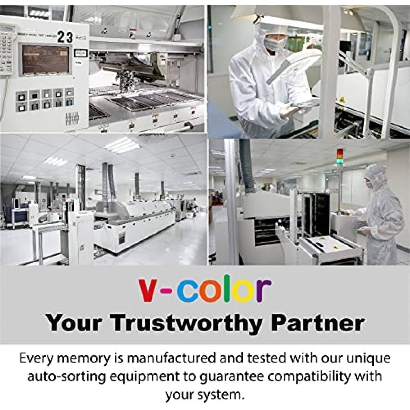 Memoria RAM V-COLOR 32 GB (2 X 16 GB) DDR5 -Blanco