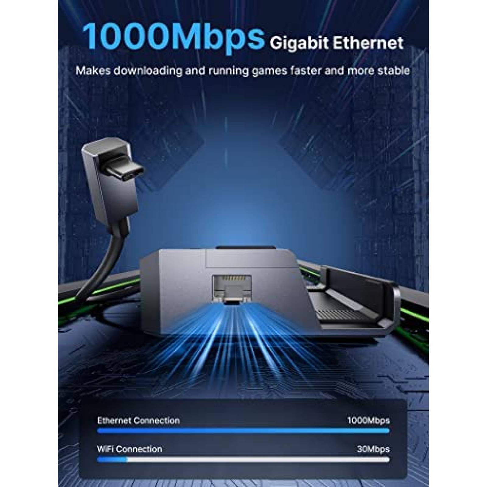 Docking Station JSAUX M.2 para Steam Deck NVMe SSD 4K 60Hz