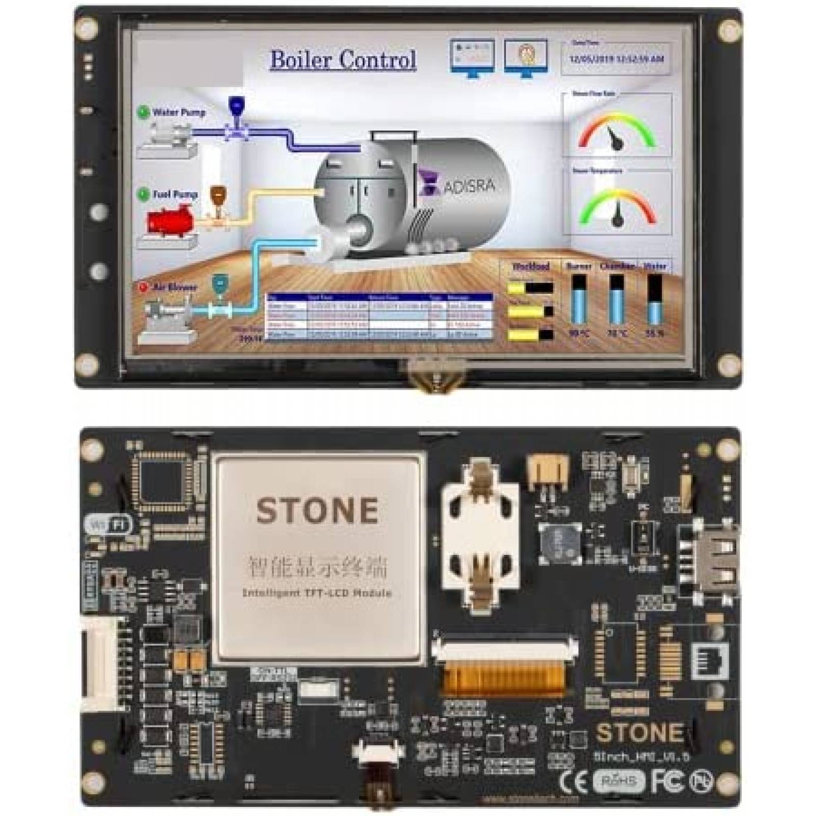 Panel Touch SCBRHMI 5 pulgadas TFT LCD para Arduino Uno