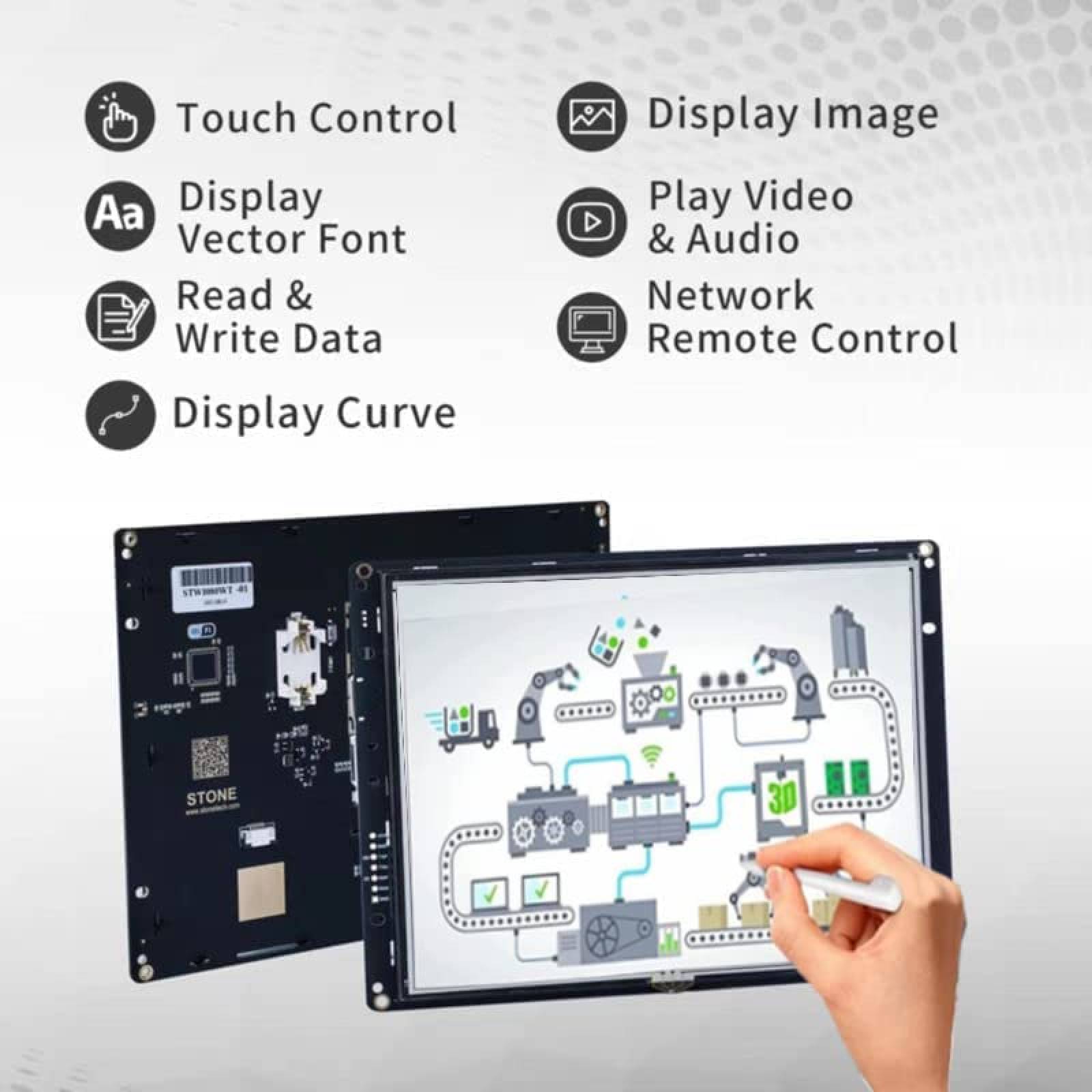 Panel Touch SCBRHMI 5 pulgadas TFT LCD para Arduino Uno