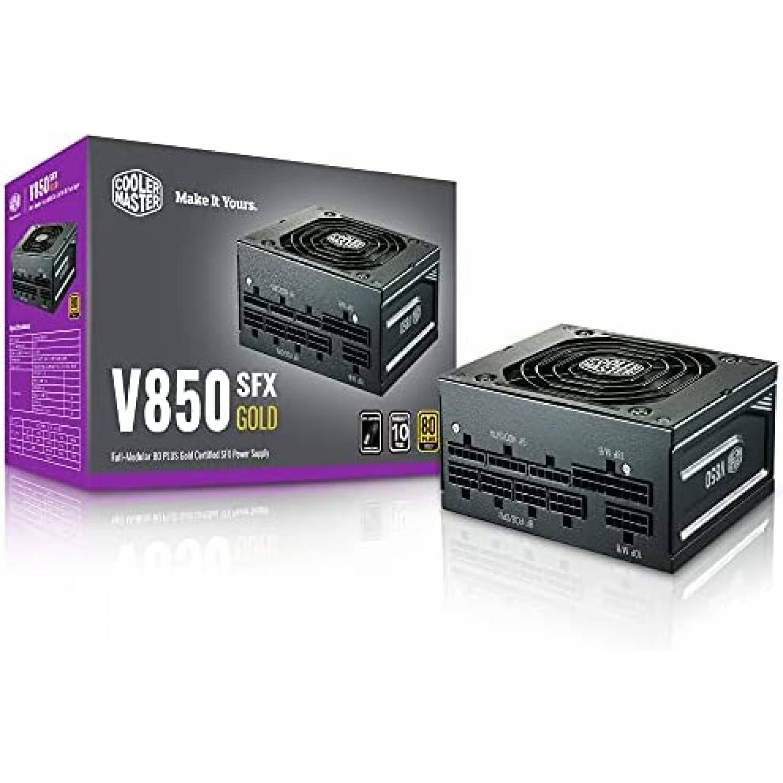 Fuente de Poder Cooler Master V850 SFX 80+ ATX Silencioso -N