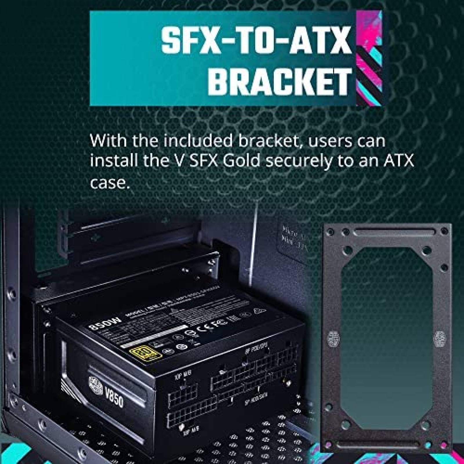 Fuente de Poder Cooler Master V850 SFX 80+ ATX Silencioso -N