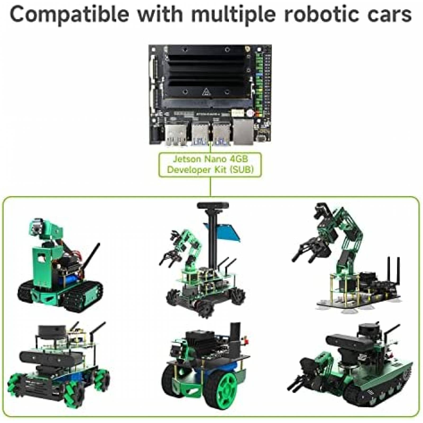 Kit de Desarrollo Yahboom Jetson Nano 4GB NVIDIA -Negro