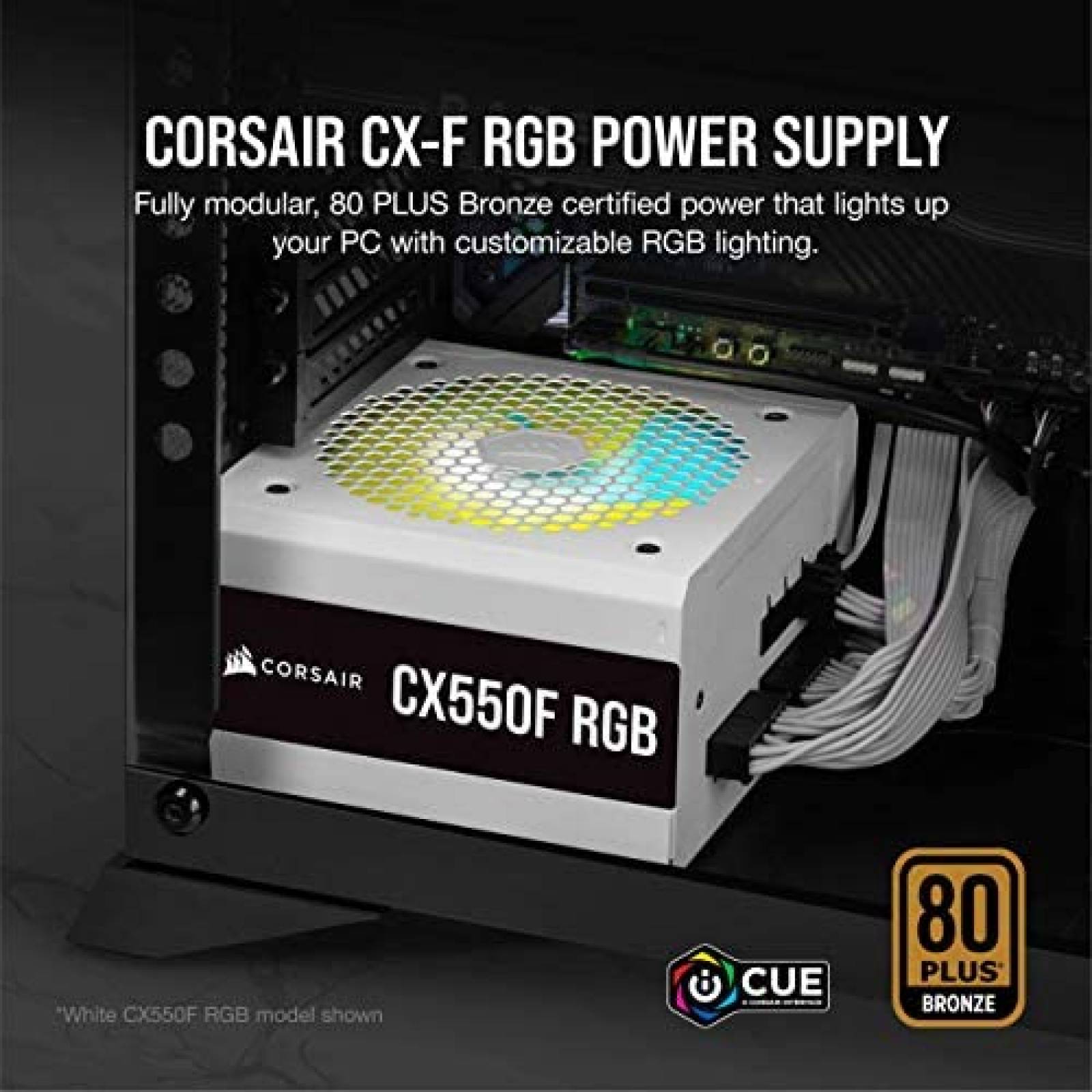 Fuente de Alimentacion Corsair CX 750W 80 Plus -Blanco