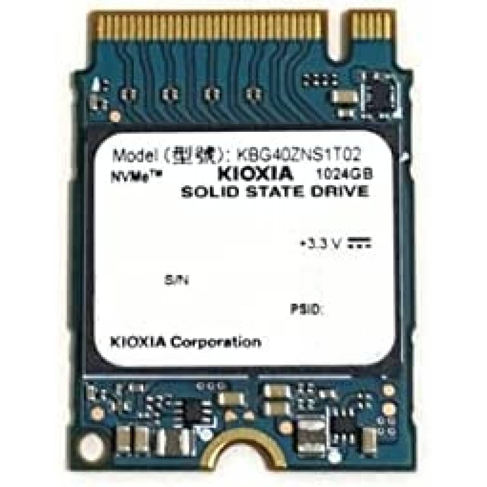 Disco SSD Kioxia BG4 1TB NVMe PCIe Gen 3 4x M.2 2230 1800MBs
