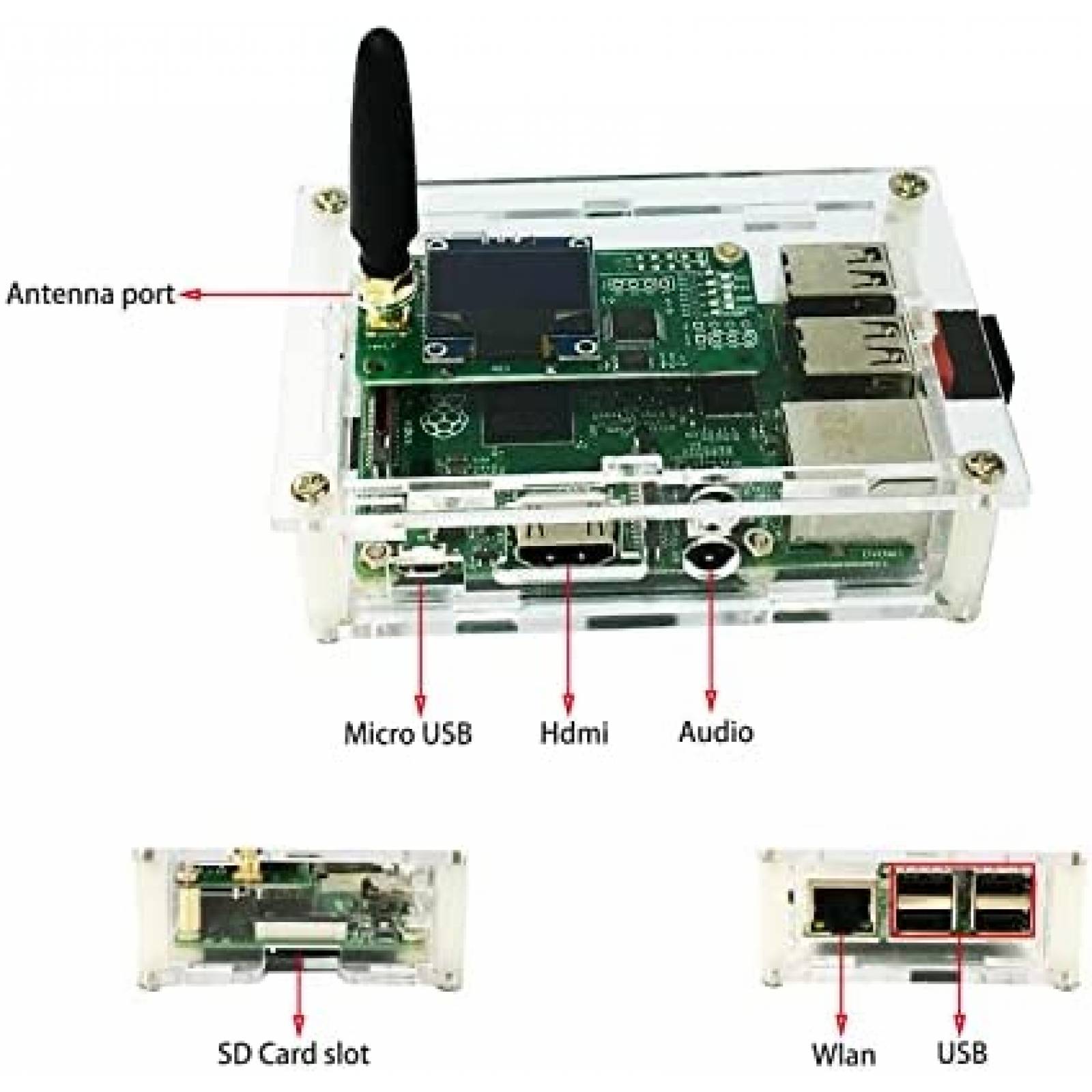 Modem de Voz Digital Mokxihit Simplex Raspberry Pi Modelo B
