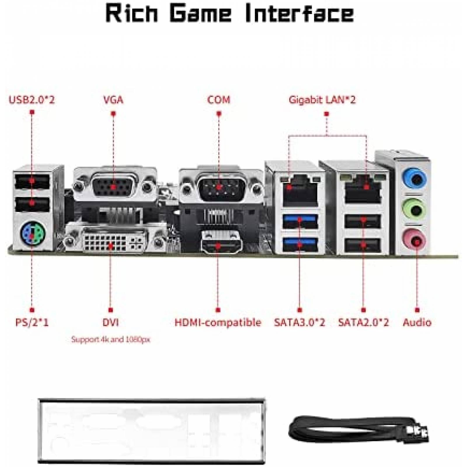 Tarjeta Madre Shangzhaoyuan H97M Pro LGA 1150 -Negro