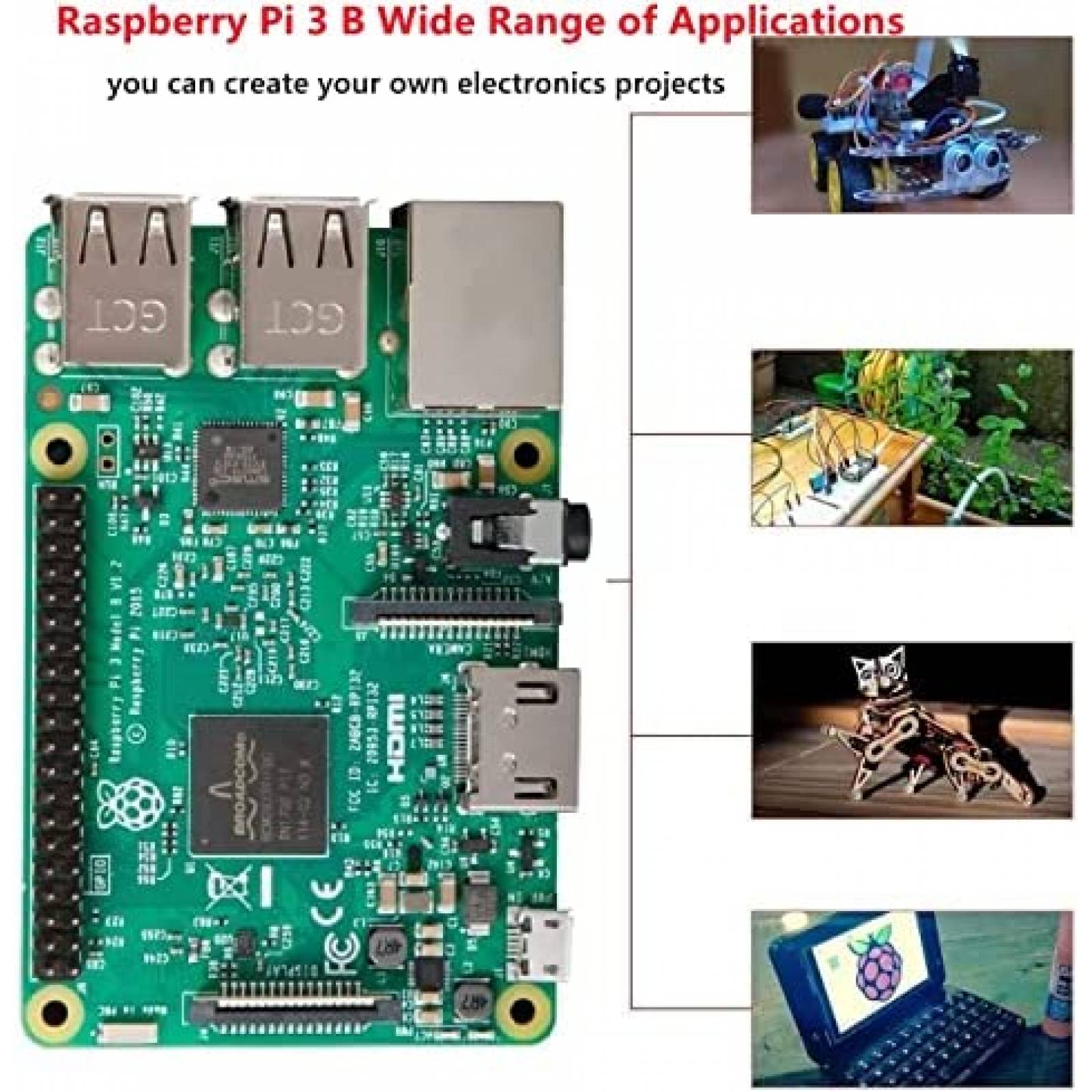 Kit Raspberry Pi 3 RasTech Starter Model B con Memoria 32GB