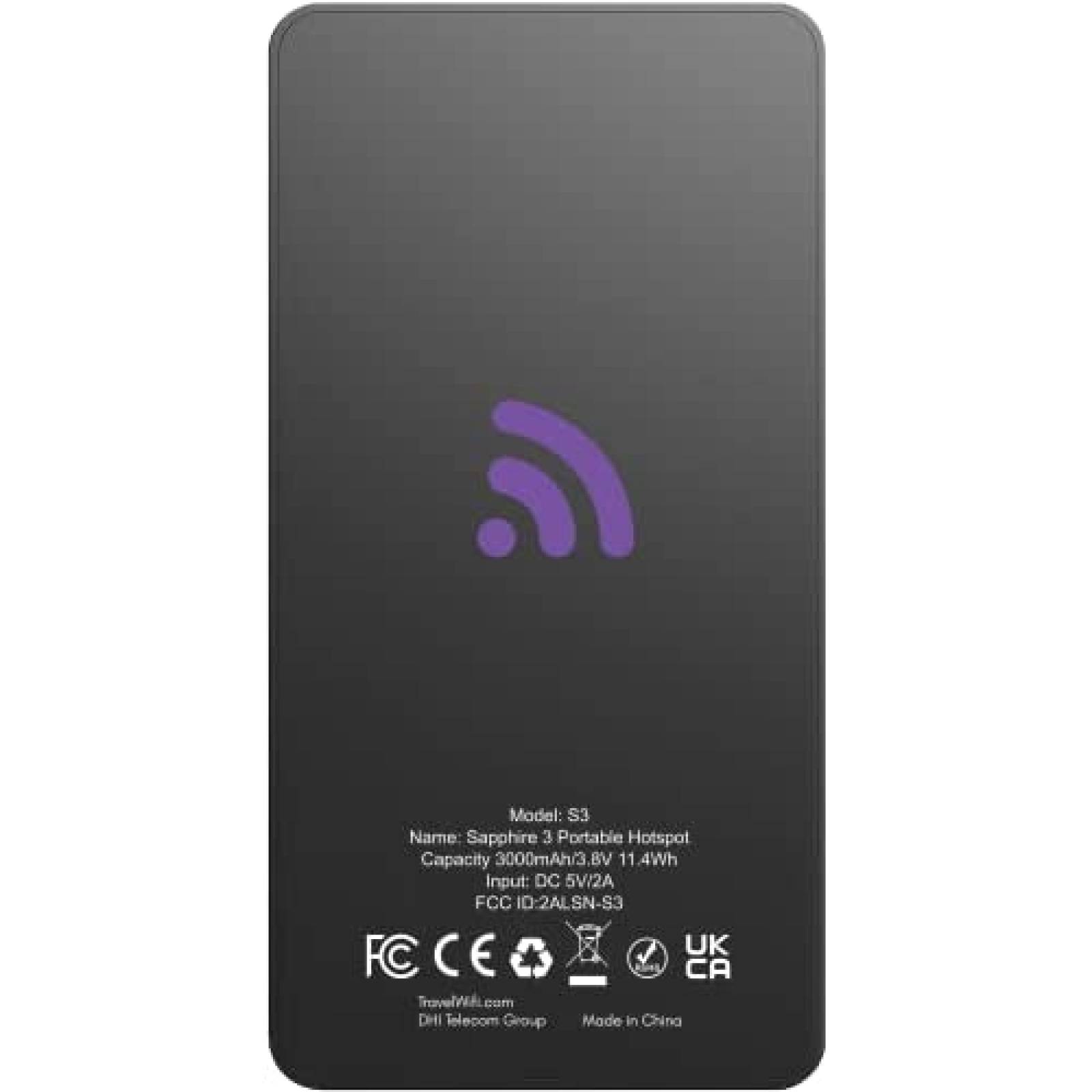 Router TravelWifi Sapphire 3 4GB 4G LTE 150Mbps -Negro