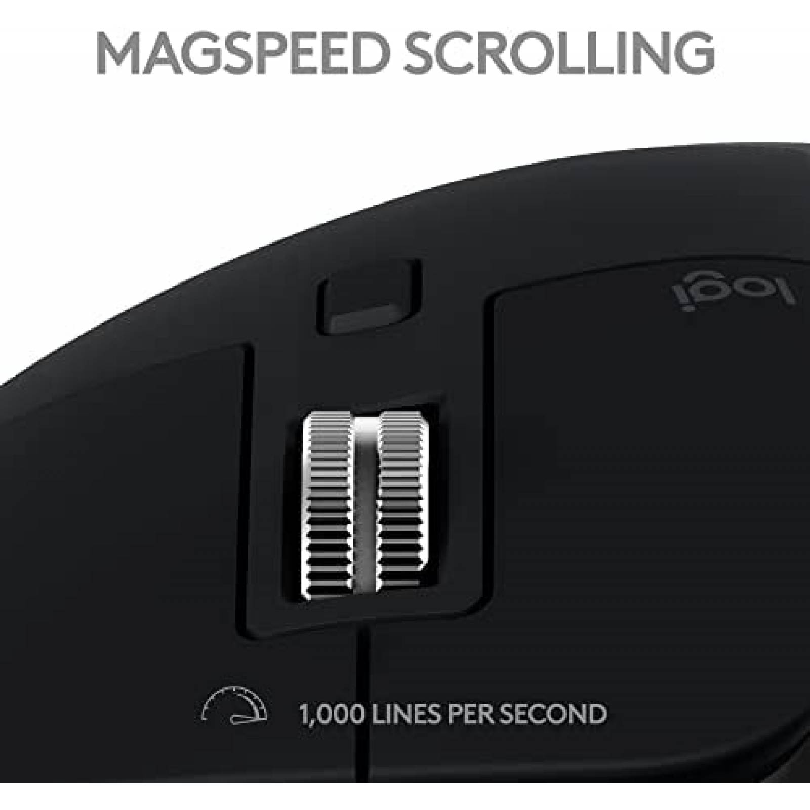Mouse Ergonomico Logitech MX Master 3S Inalambrico -Negro