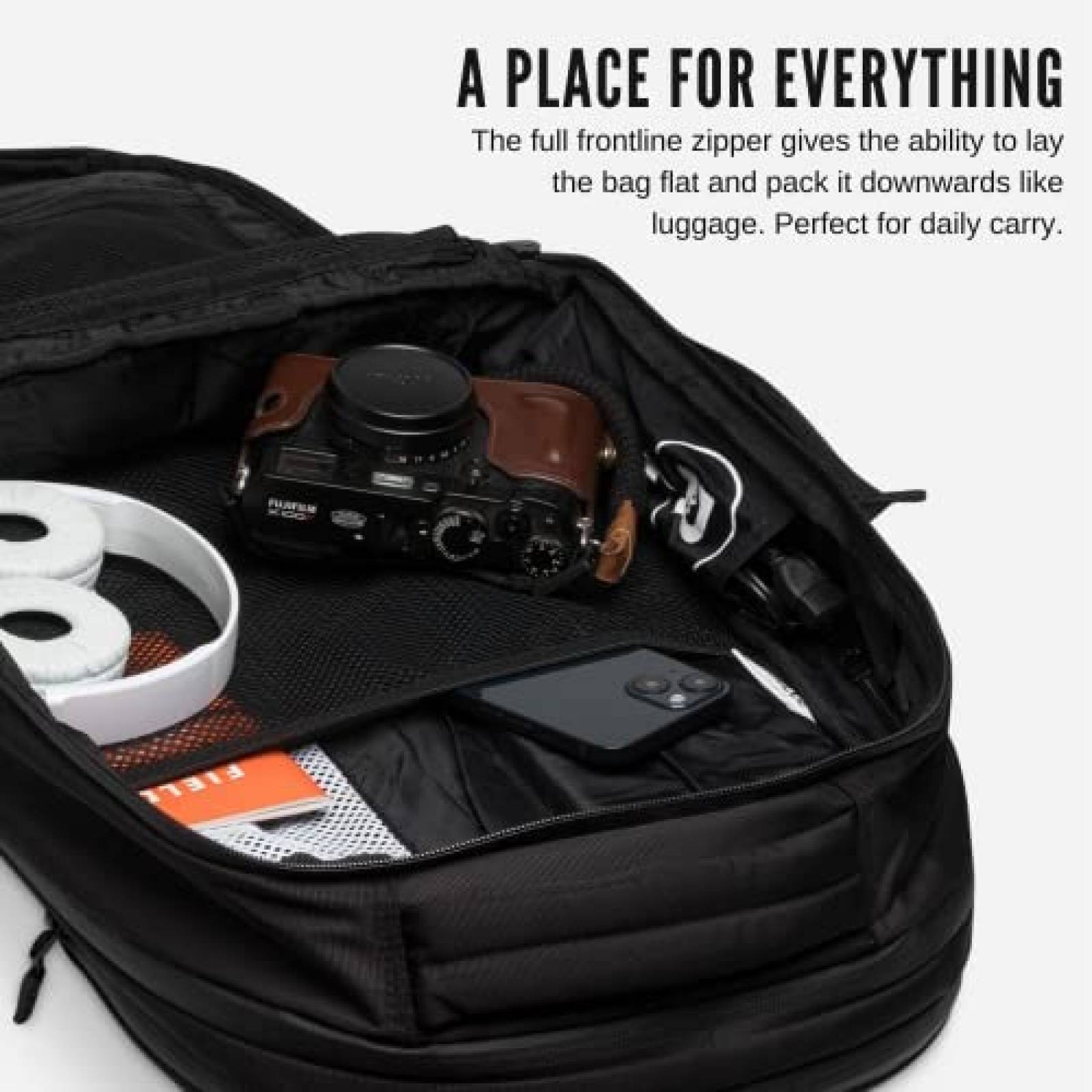 Mochila Ridge The Commuter A prueba de Agua viajes -Negro