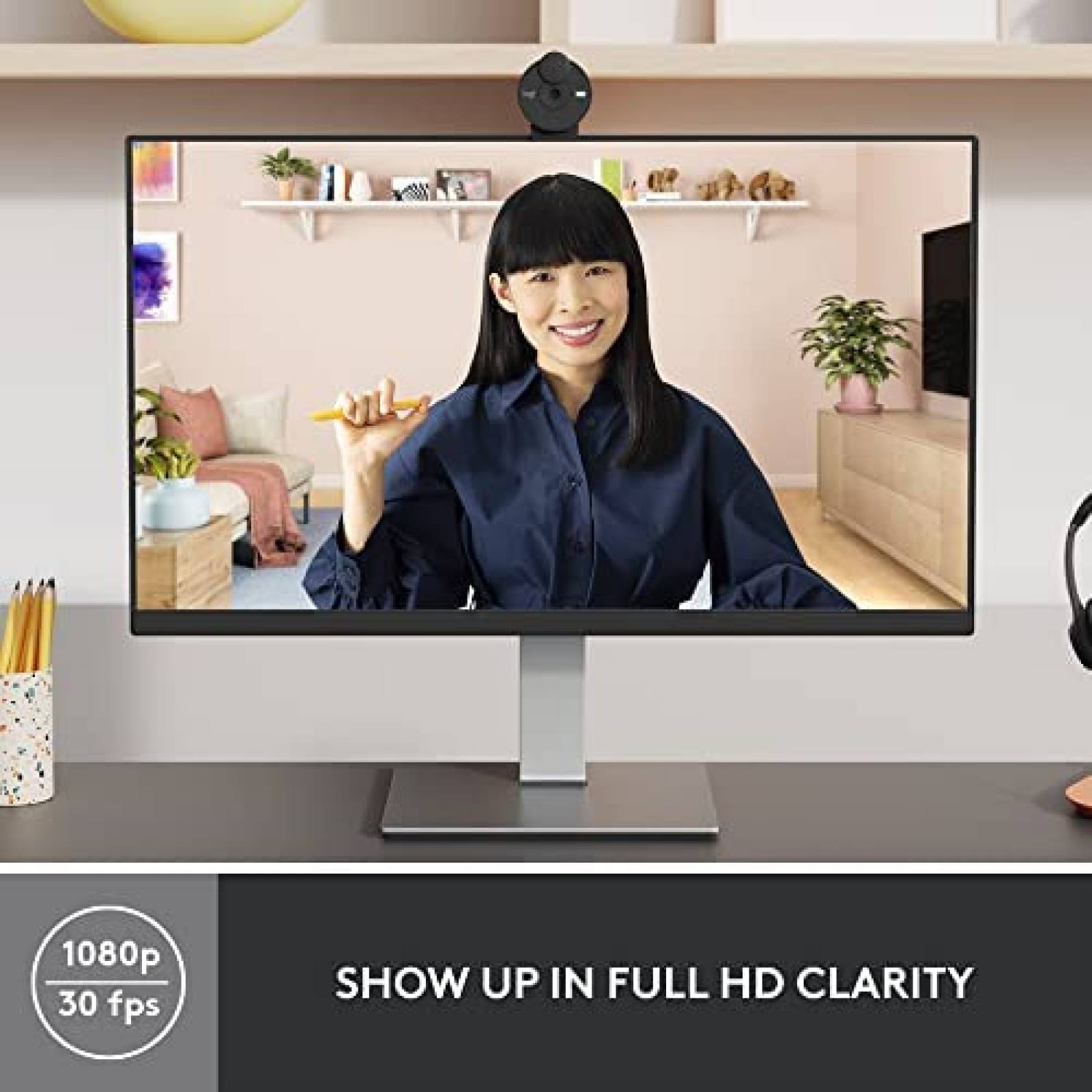 Webcam Logitech Brio 301 FHD USB-C Microfono -Negro