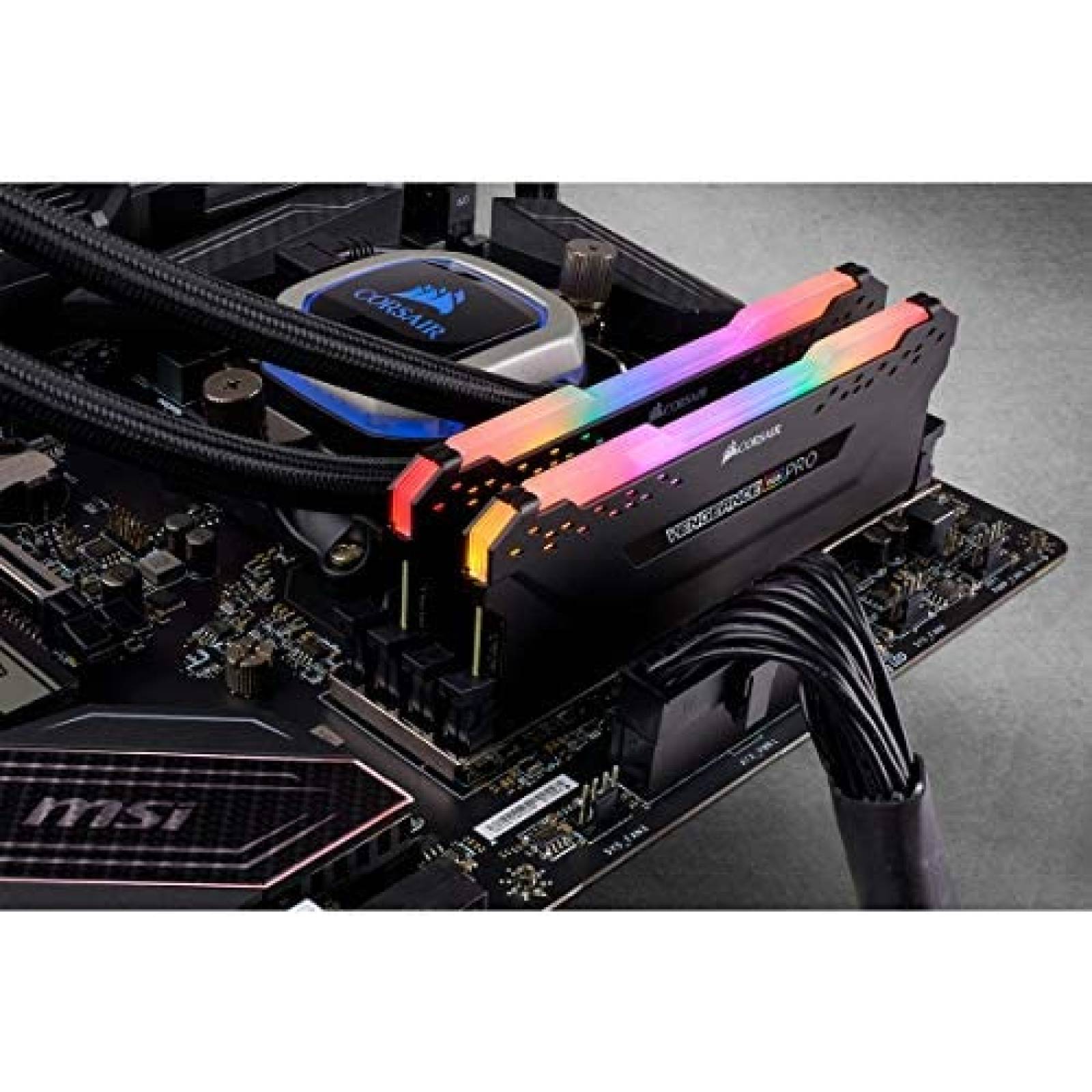 Memoria RAM Corsair 64 GB (4 X 16 GB) DDR5 Negro