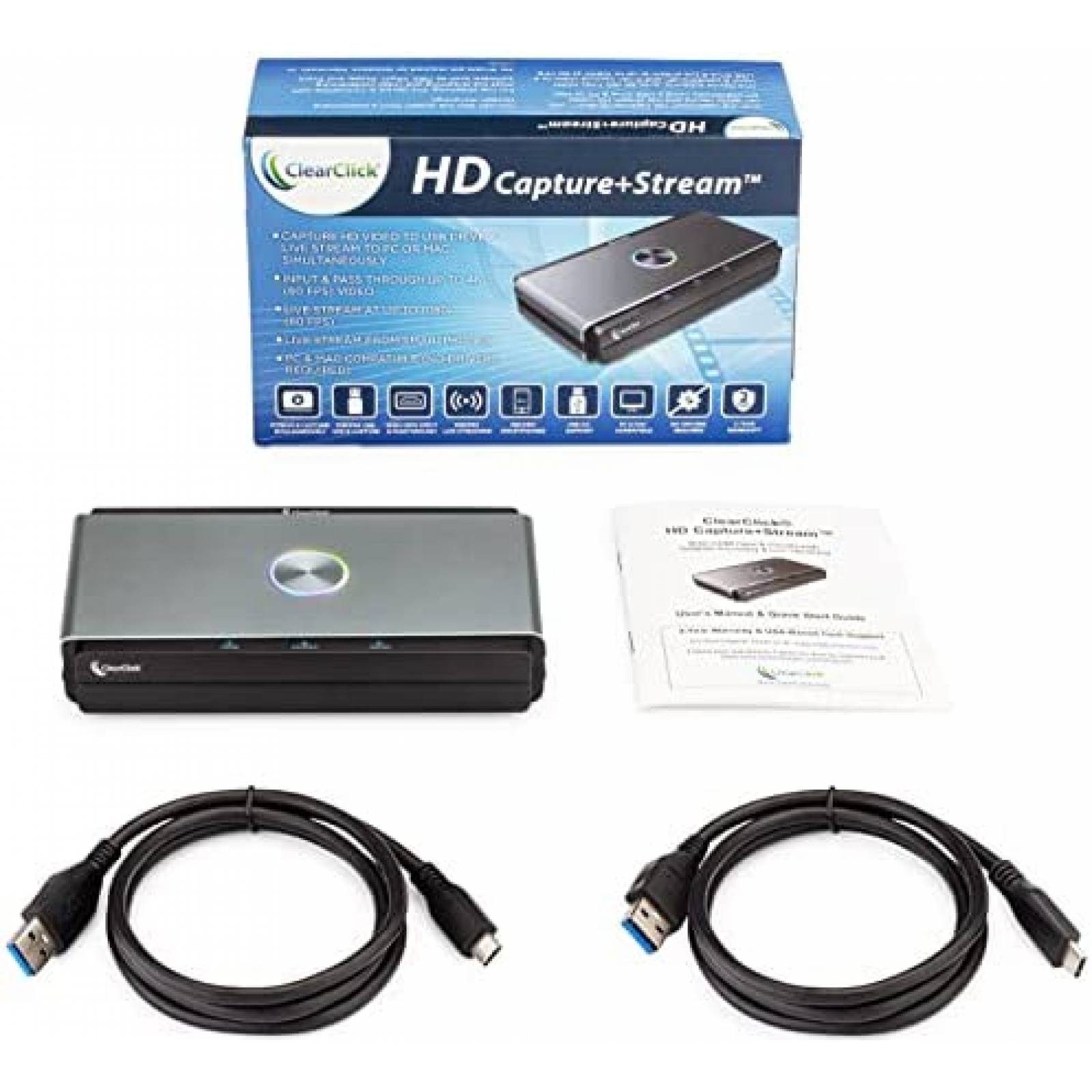 Capturadora de Video ClearClick 4K USB HDMI Gamer Stream