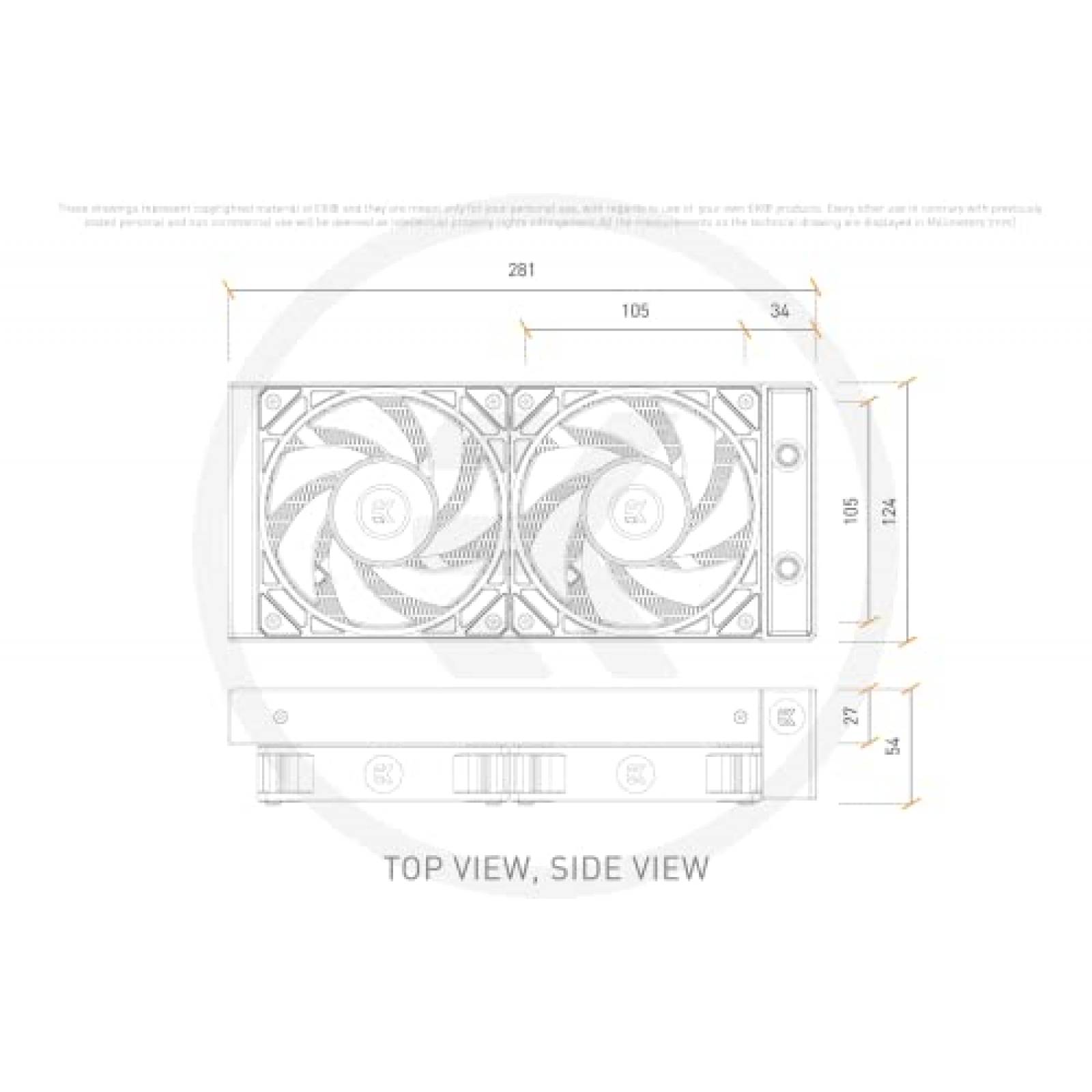 Enfriador Liquido de CPU EK Nucleus AIO CR240 Lux DRGB 120mm