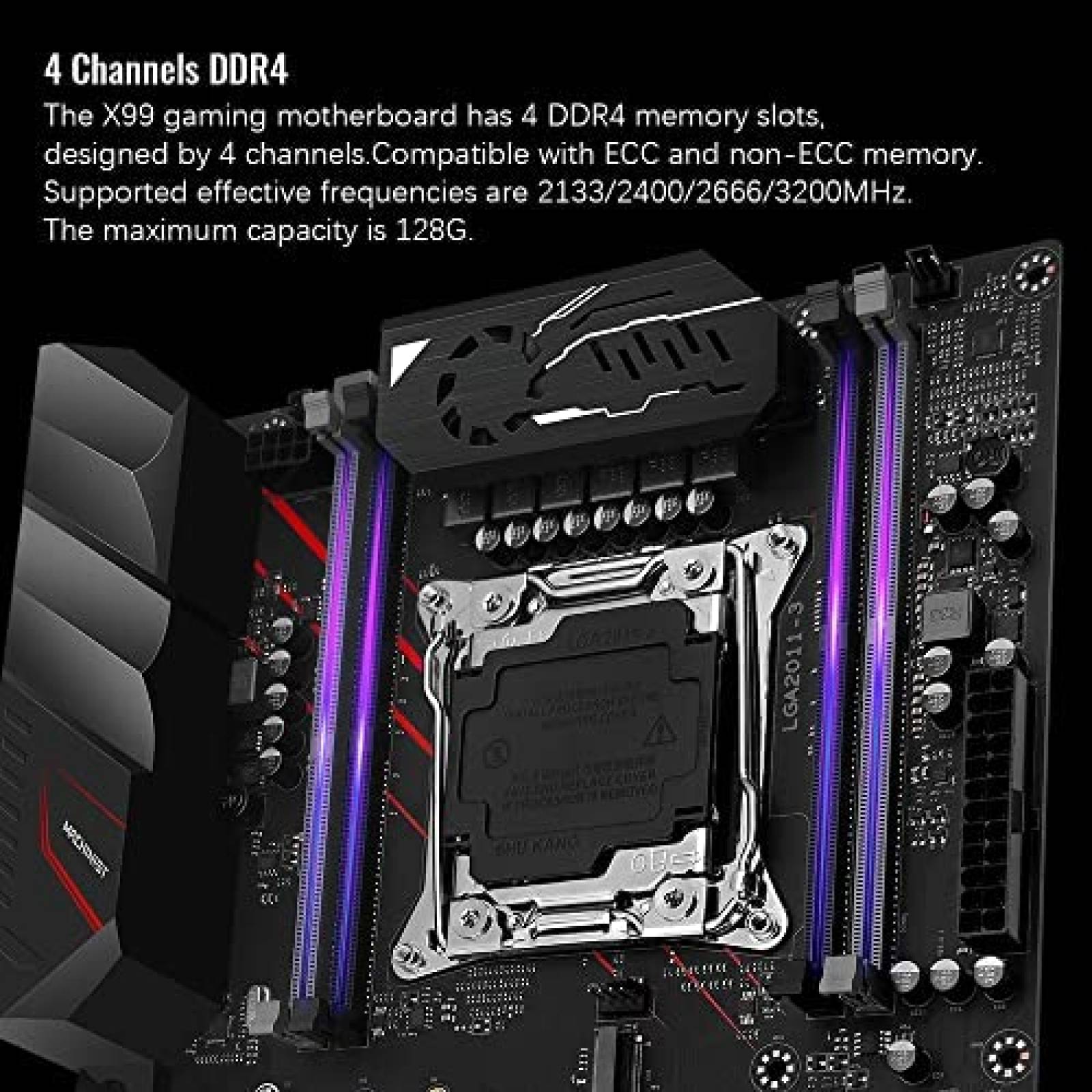 Tarjeta Madre Machinist X99 LGA 2011-V3 Servidor ATX -Negro