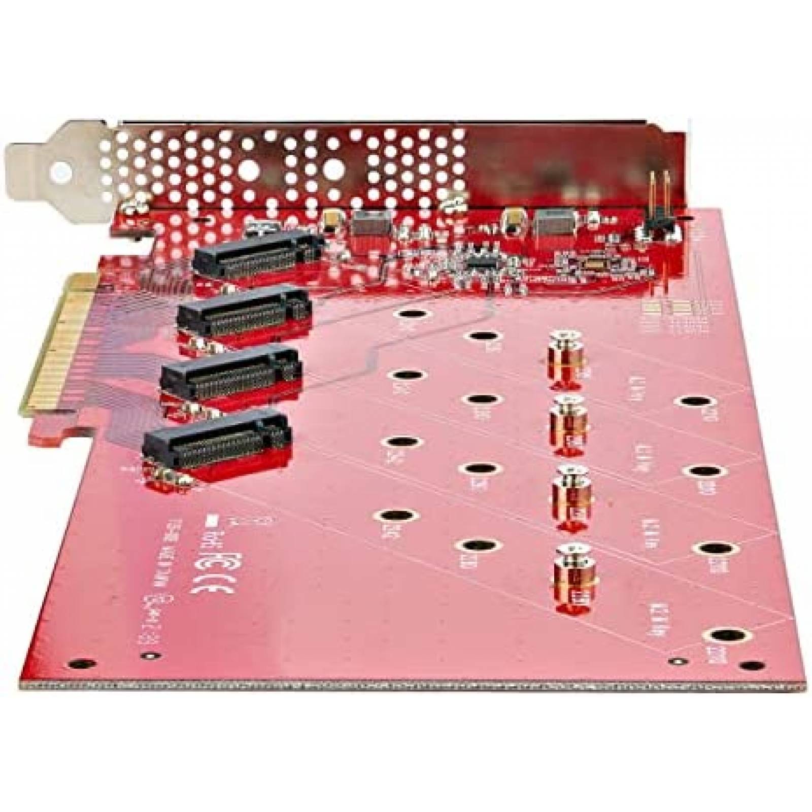 Tarjeta PCIe Adaptadora StarTech 4x PCIe M.2 SSDs NVMe AHCI
